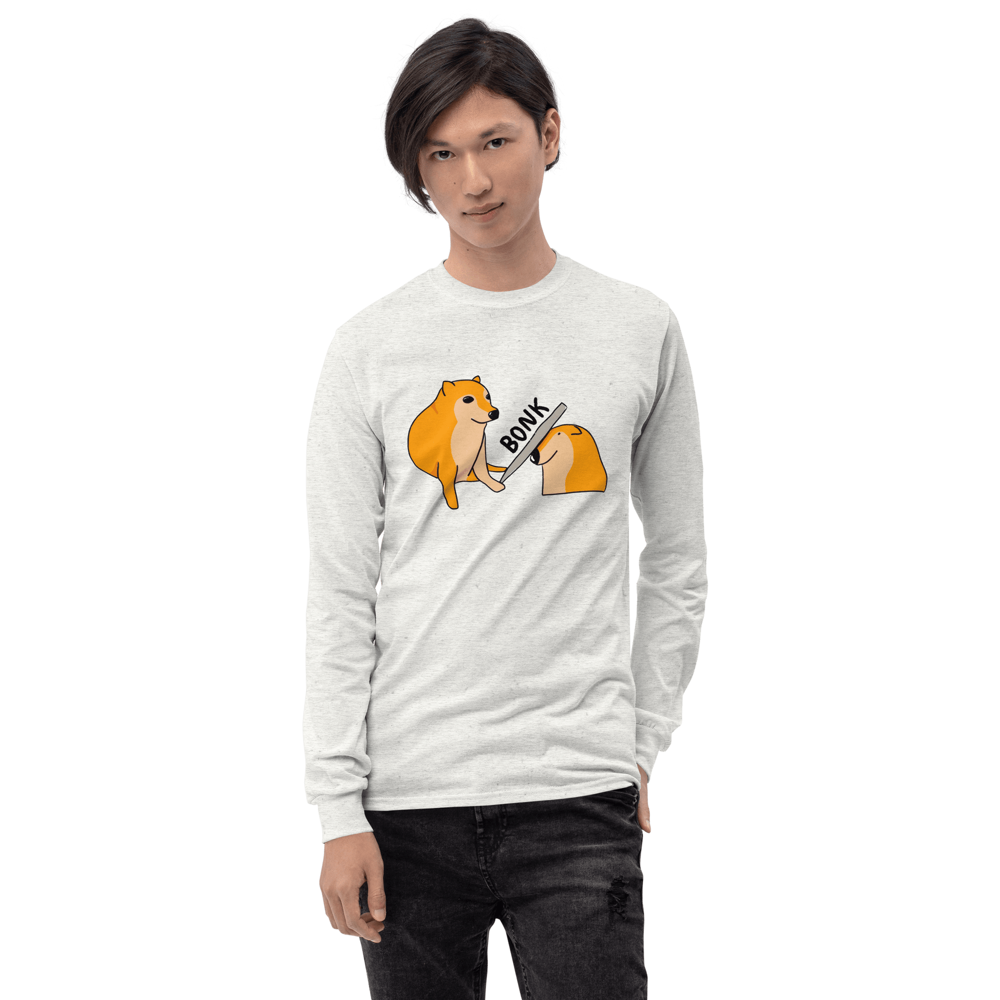 Bonk Long Sleeve T-Shirt Meme - Sand | Shirtposting