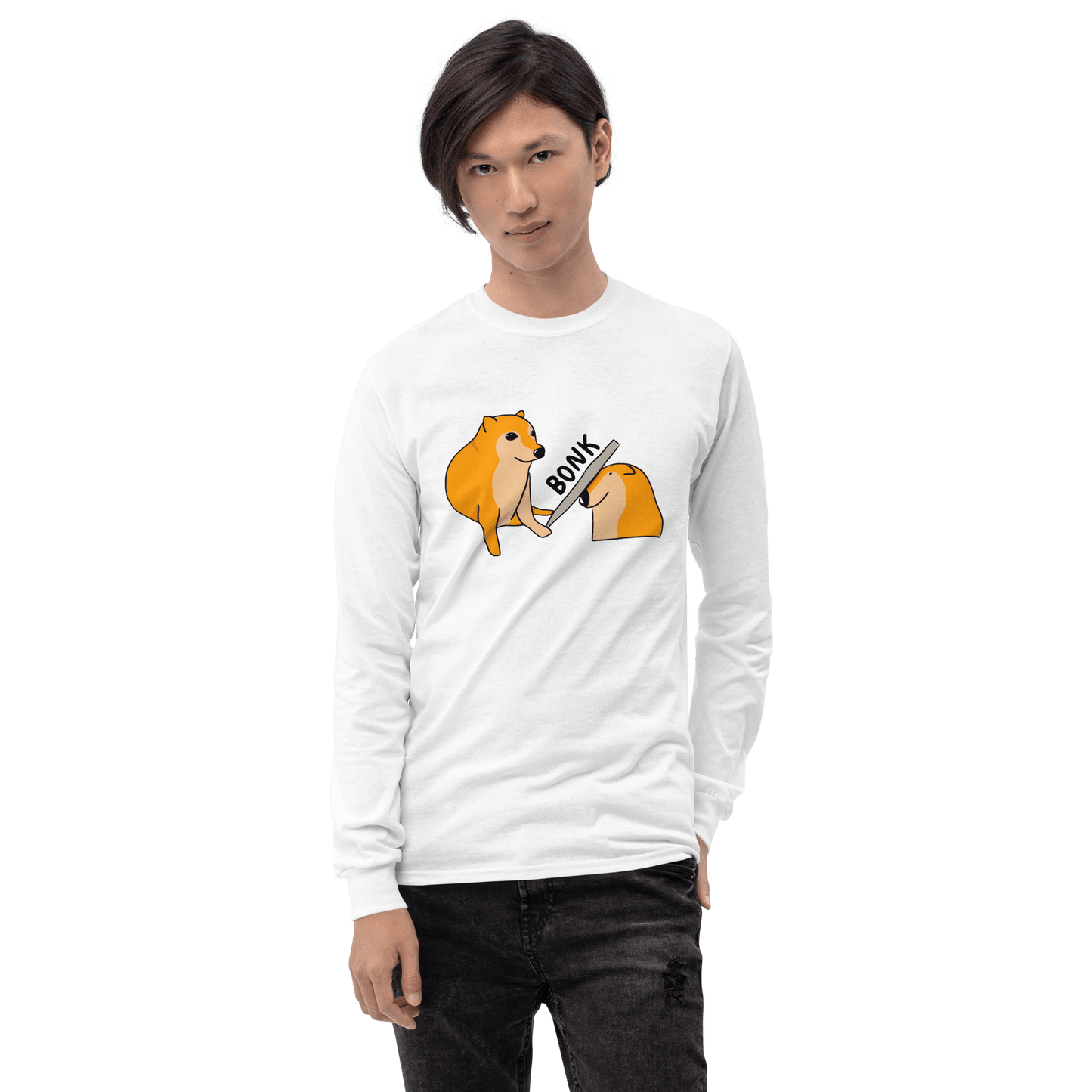 Bonk Long Sleeve T-Shirt Meme - Sand | Shirtposting
