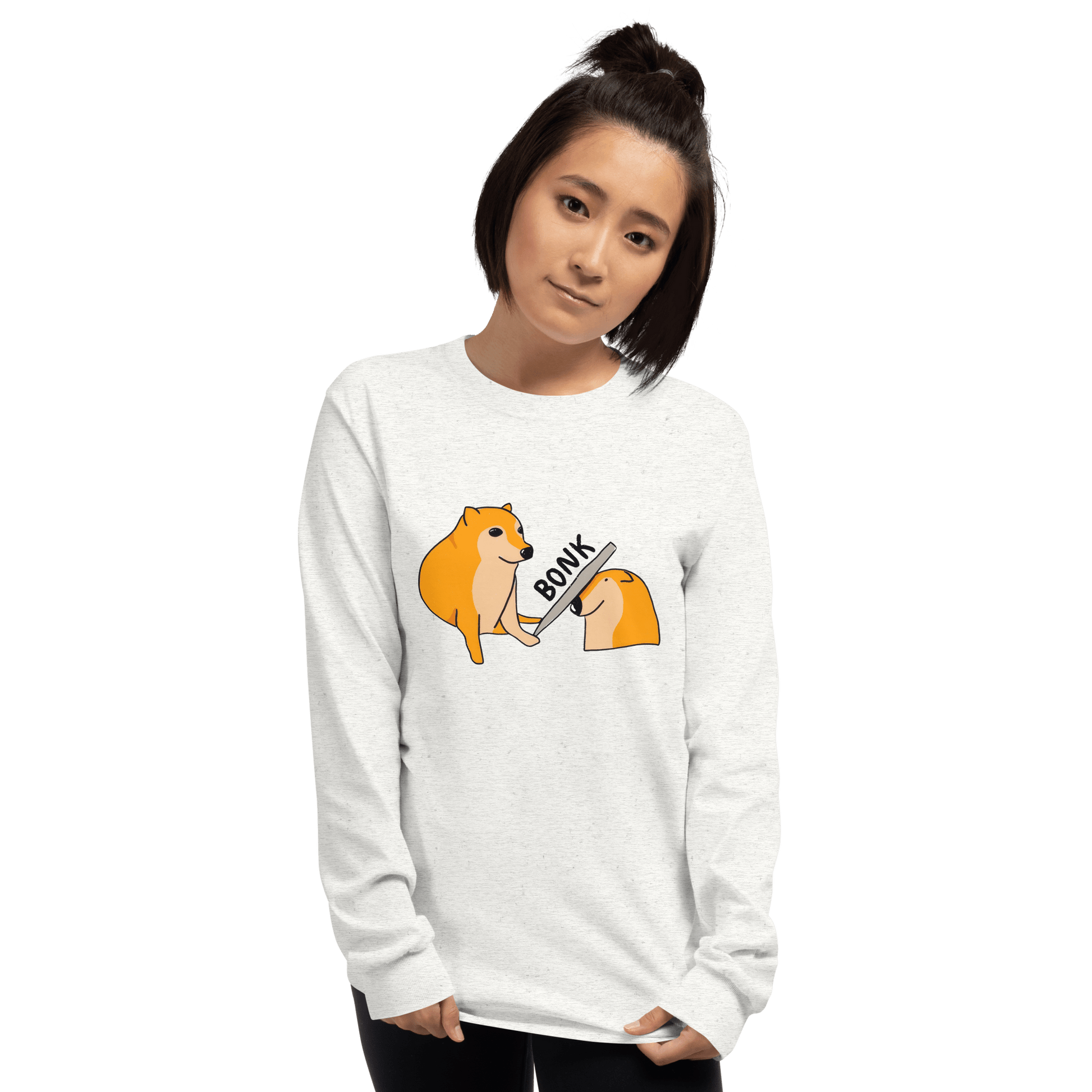 Bonk Long Sleeve T-Shirt Meme - Sand | Shirtposting