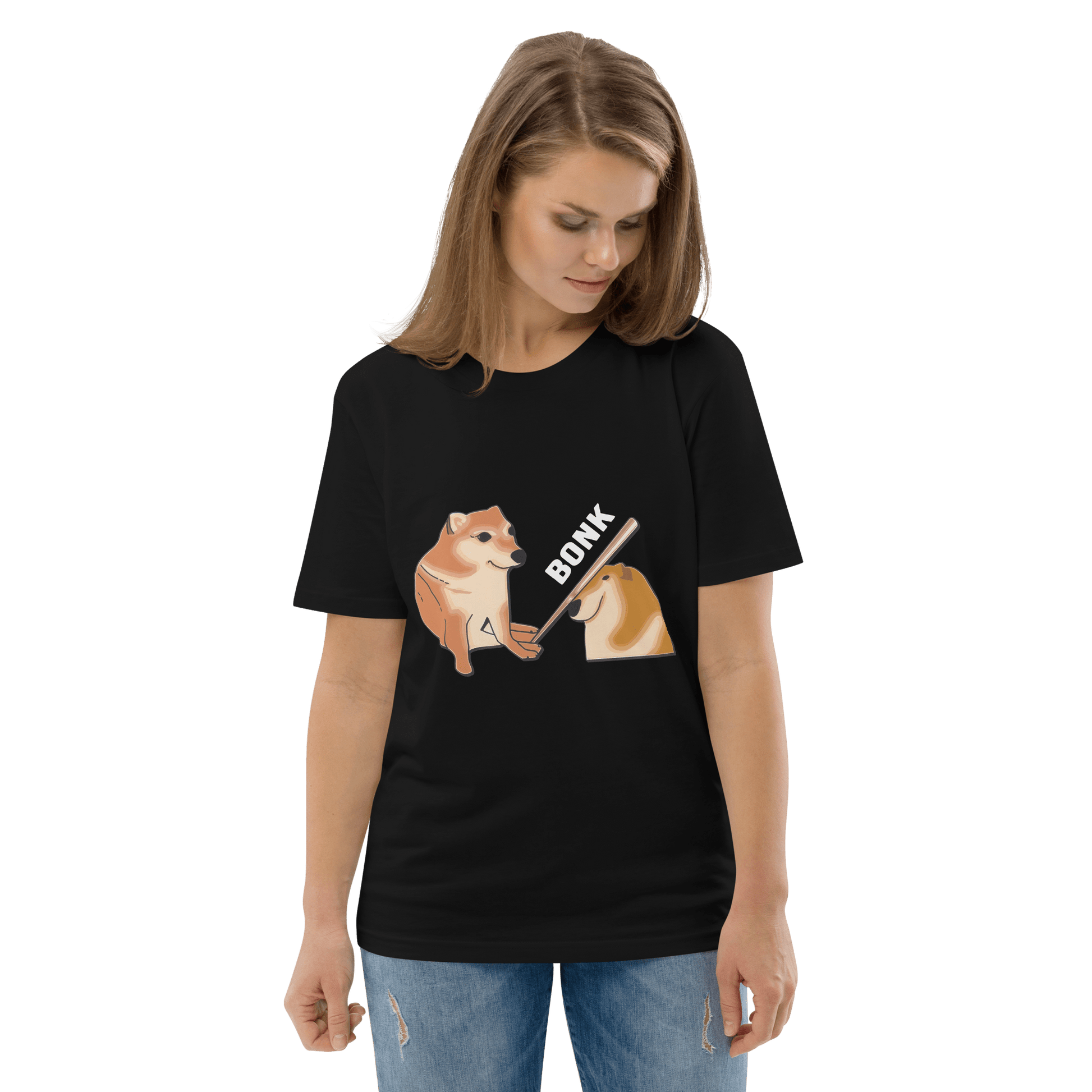 Bonk Premium Organic T-Shirt Meme - Black | Shirtposting