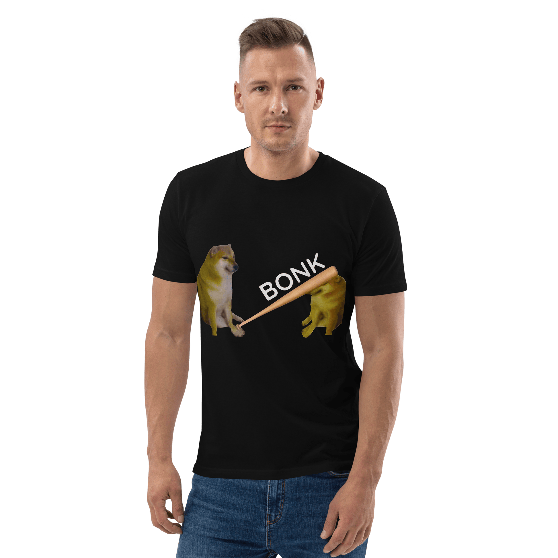 Bonk Premium Organic T-Shirt Meme - Black | Shirtposting