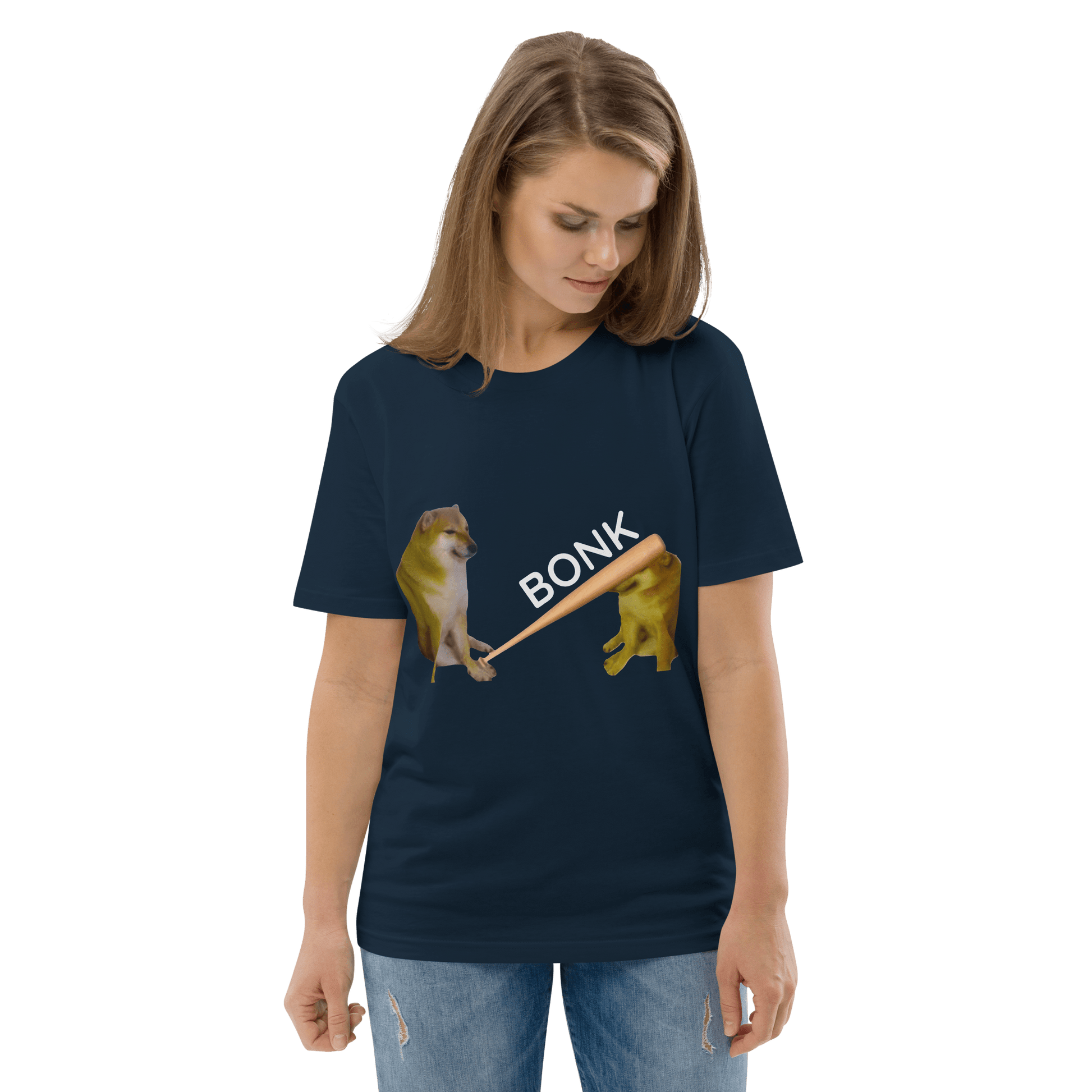 Bonk Premium Organic T-Shirt Meme - Black | Shirtposting