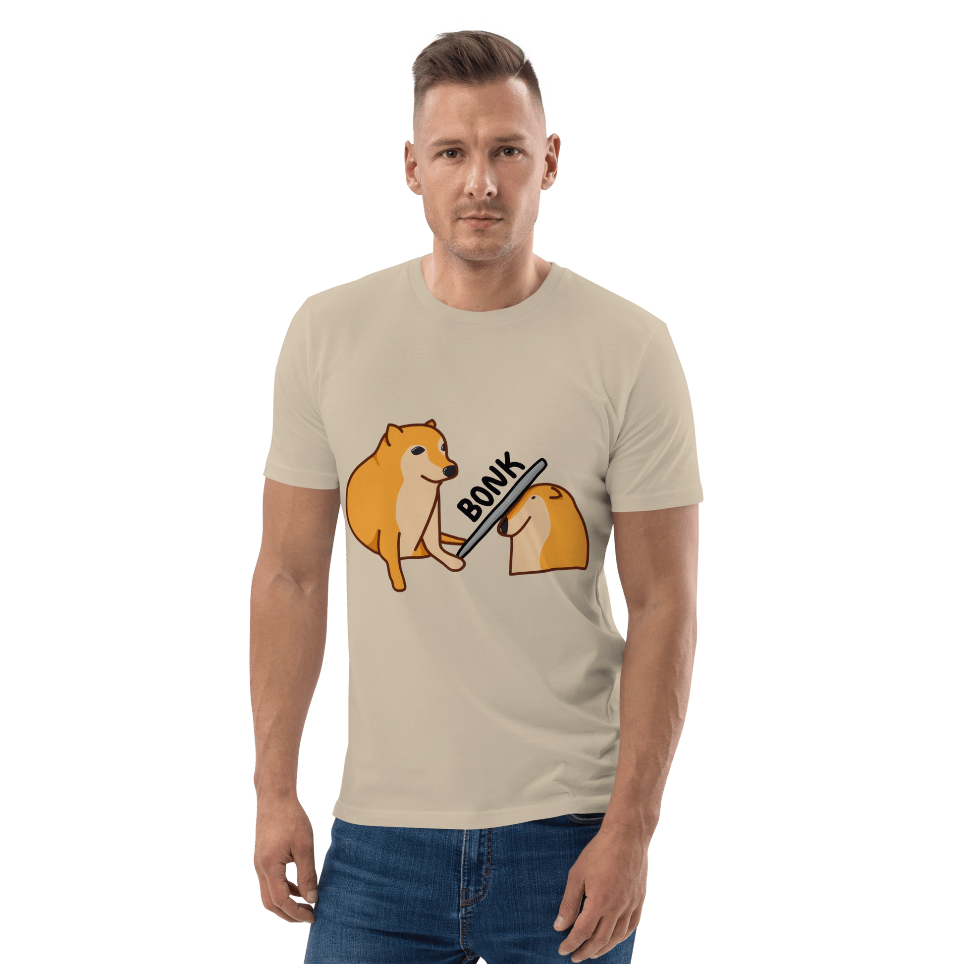 Bonk Premium Organic T-Shirt Meme - Cotton Pink | Shirtposting