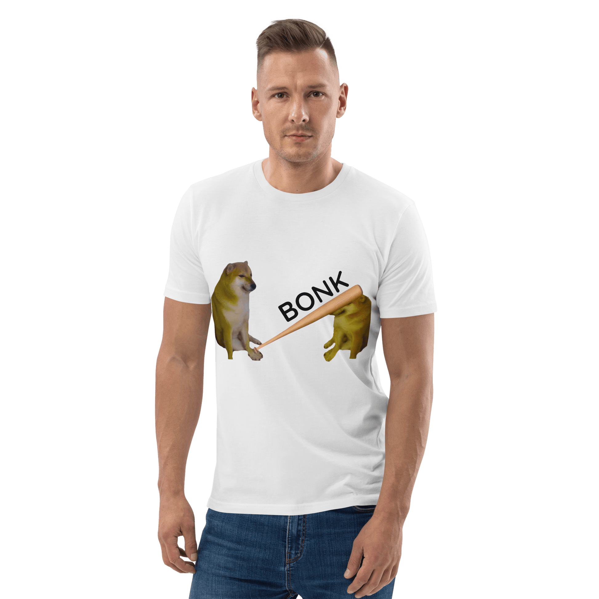 Bonk Premium Organic T-Shirt Meme - Cotton Pink | Shirtposting