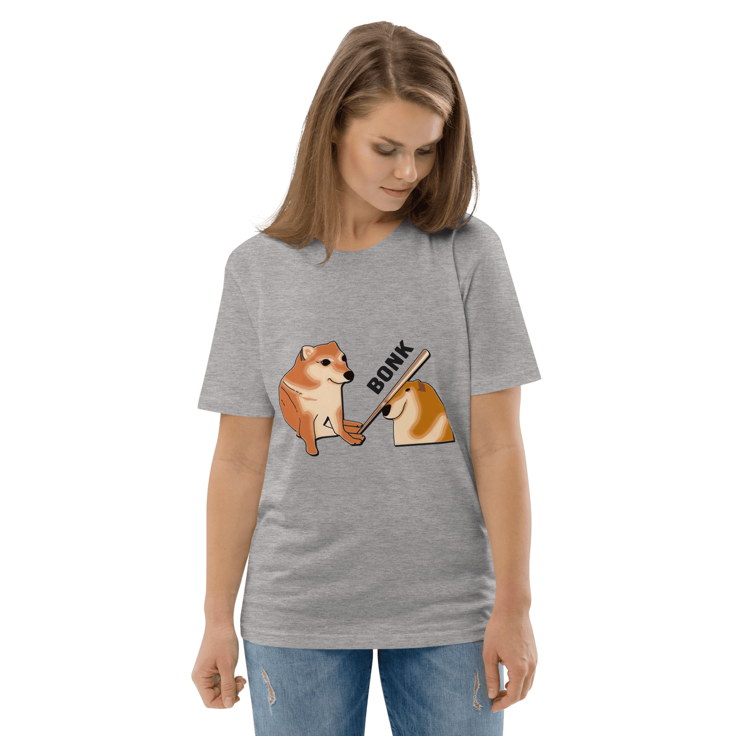 Bonk Premium Organic T-Shirt Meme - Fraiche Peche | Shirtposting