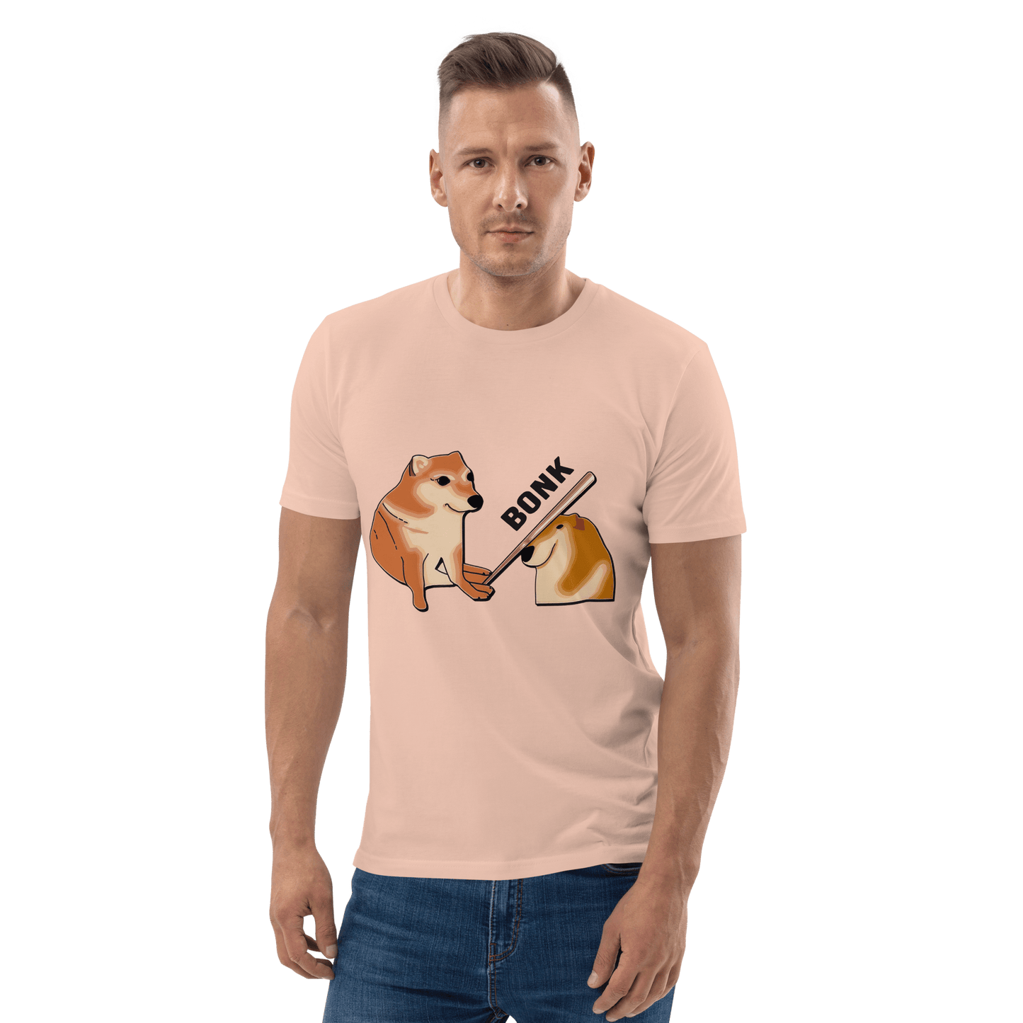 Bonk Premium Organic T-Shirt Meme - Fraiche Peche | Shirtposting