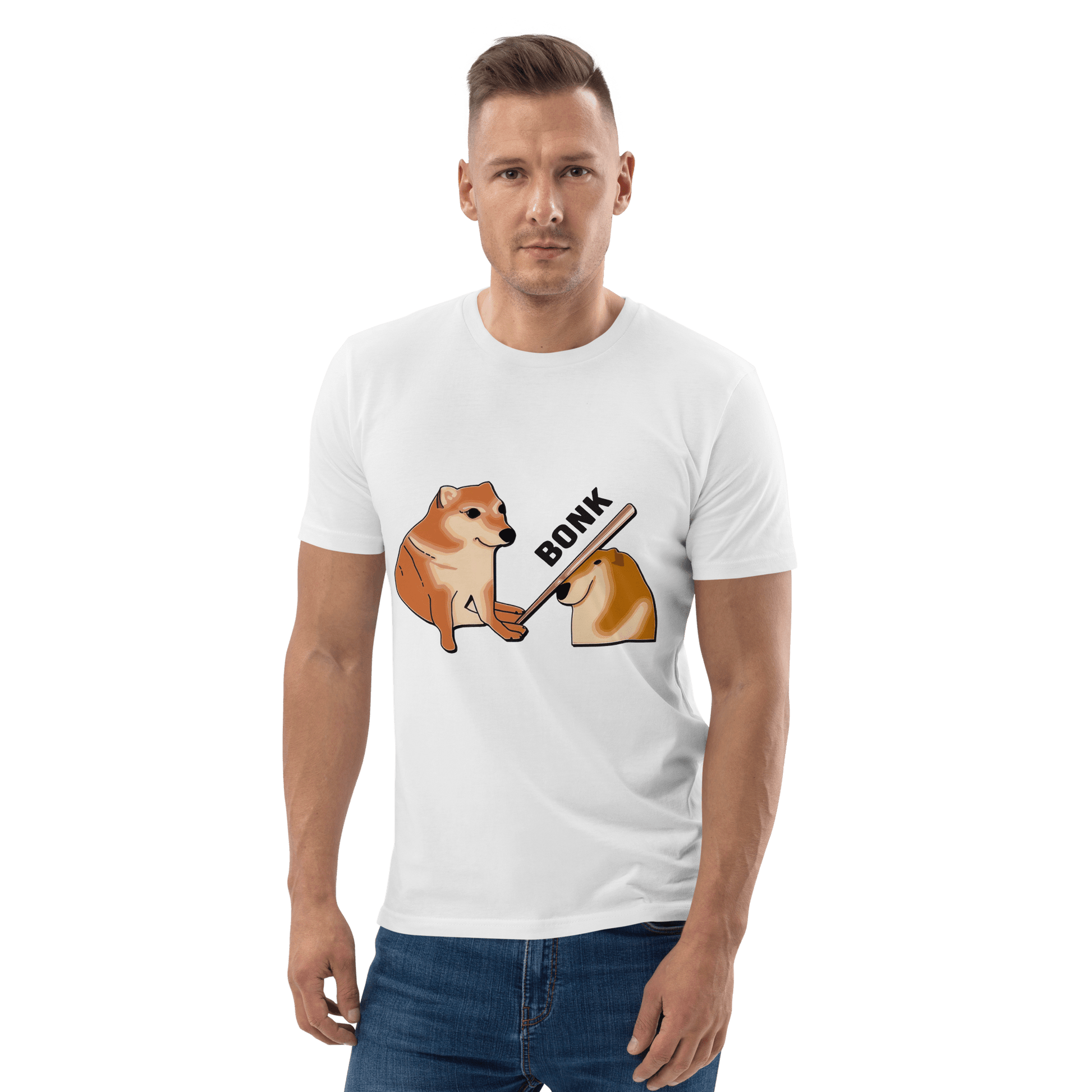 Bonk Premium Organic T-Shirt Meme - Fraiche Peche | Shirtposting