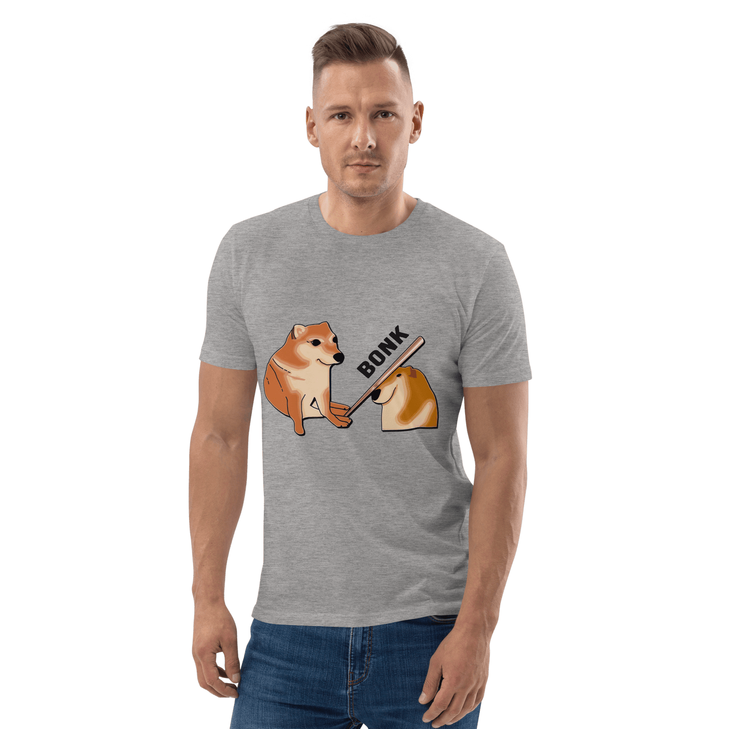 Bonk Premium Organic T-Shirt Meme - Fraiche Peche | Shirtposting