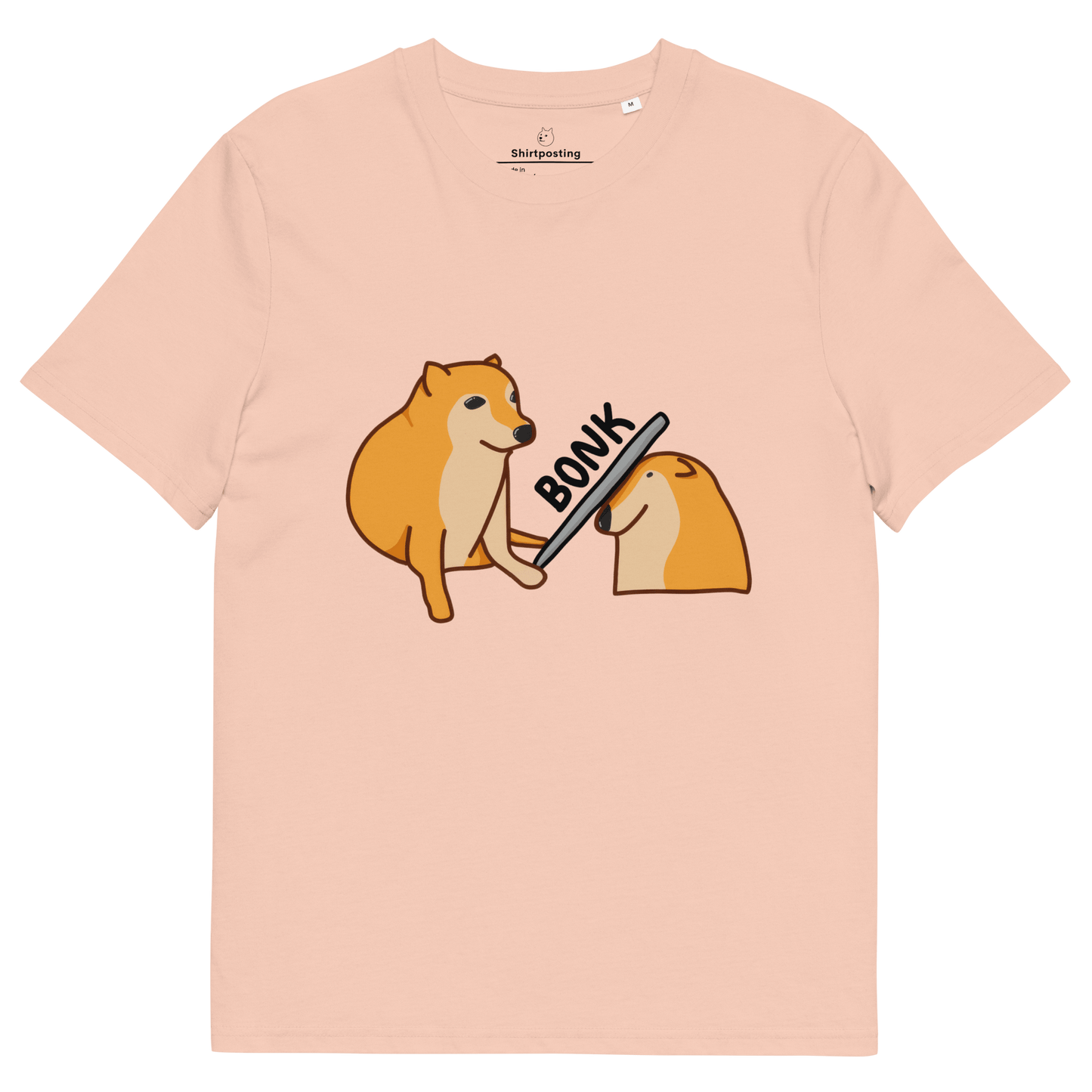 Bonk Premium Organic T-Shirt Meme - Fraiche Peche | Shirtposting