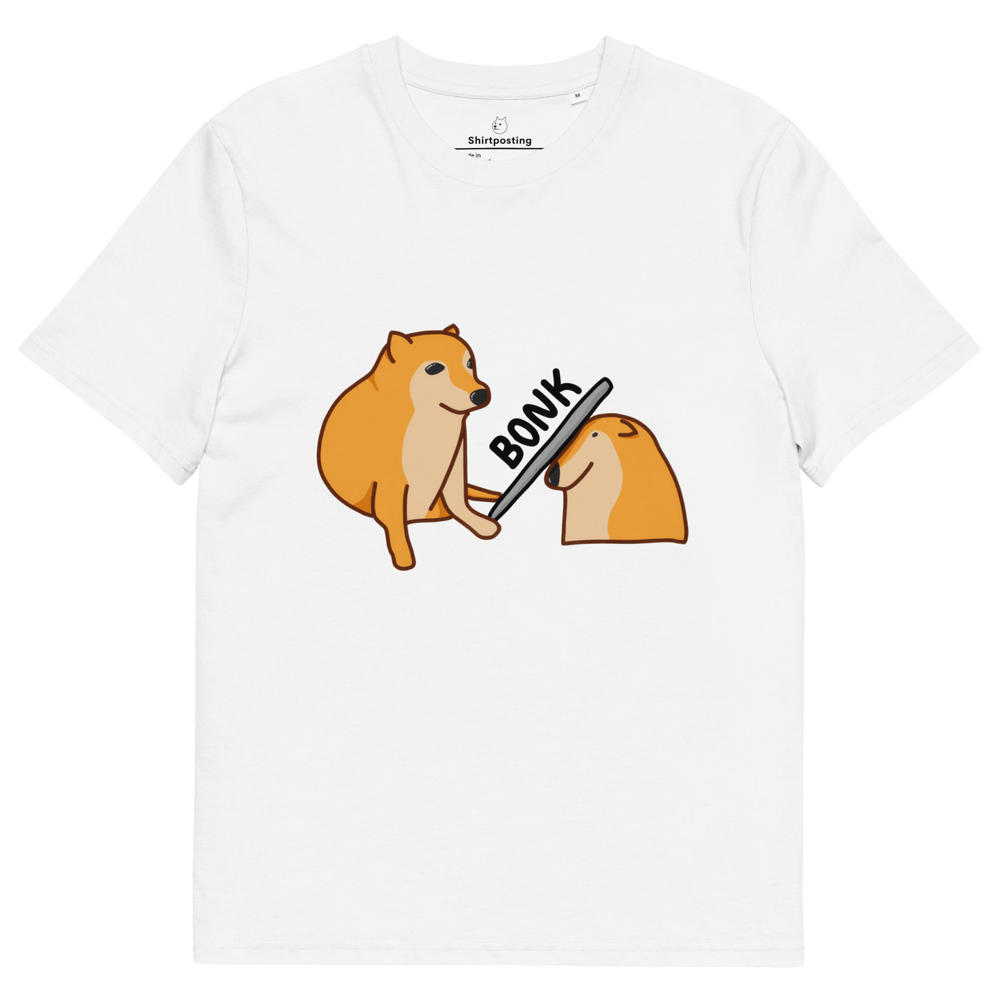 Bonk Premium Organic T-Shirt Meme - White | Shirtposting