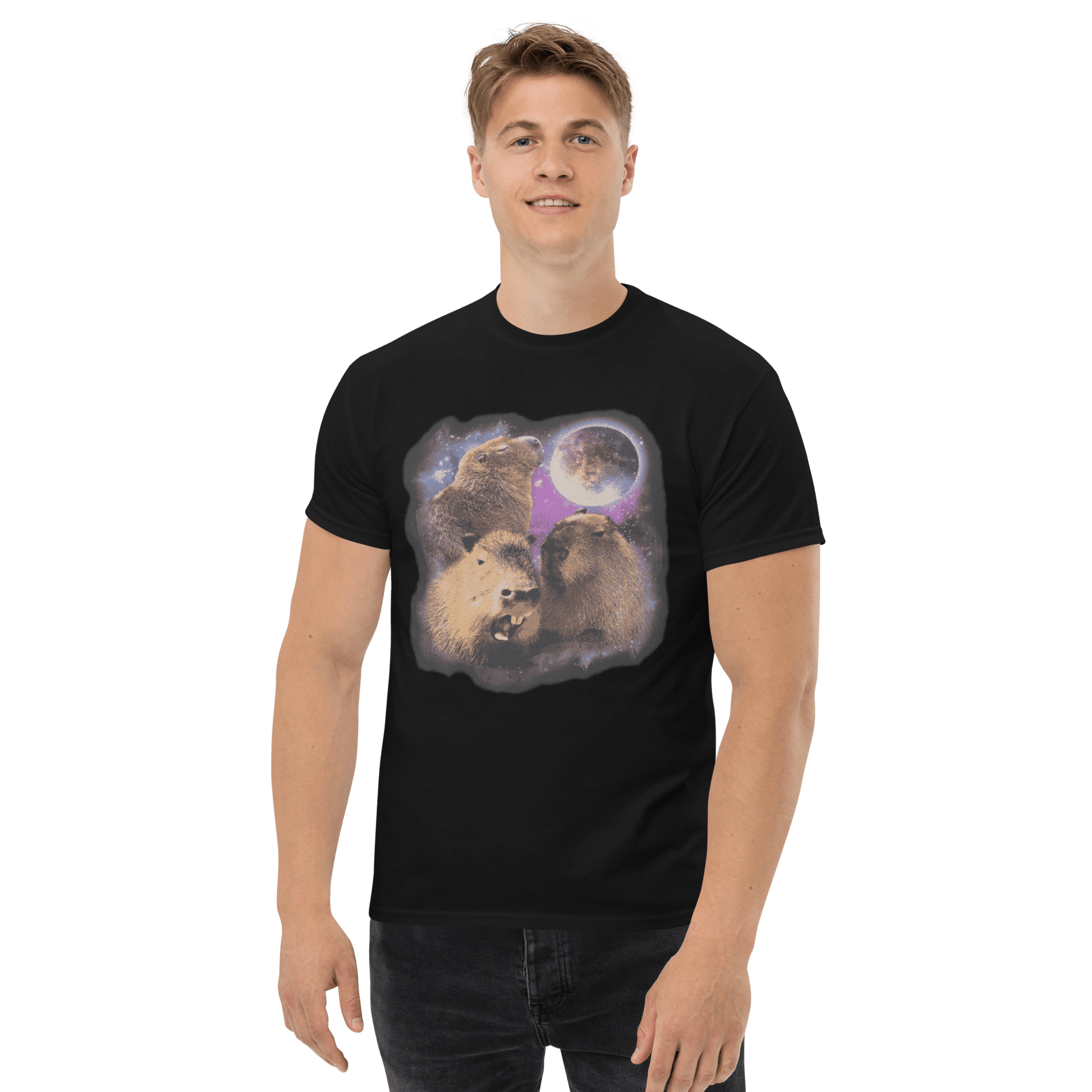 Capybara Classic T-Shirt Meme - Black | Shirtposting
