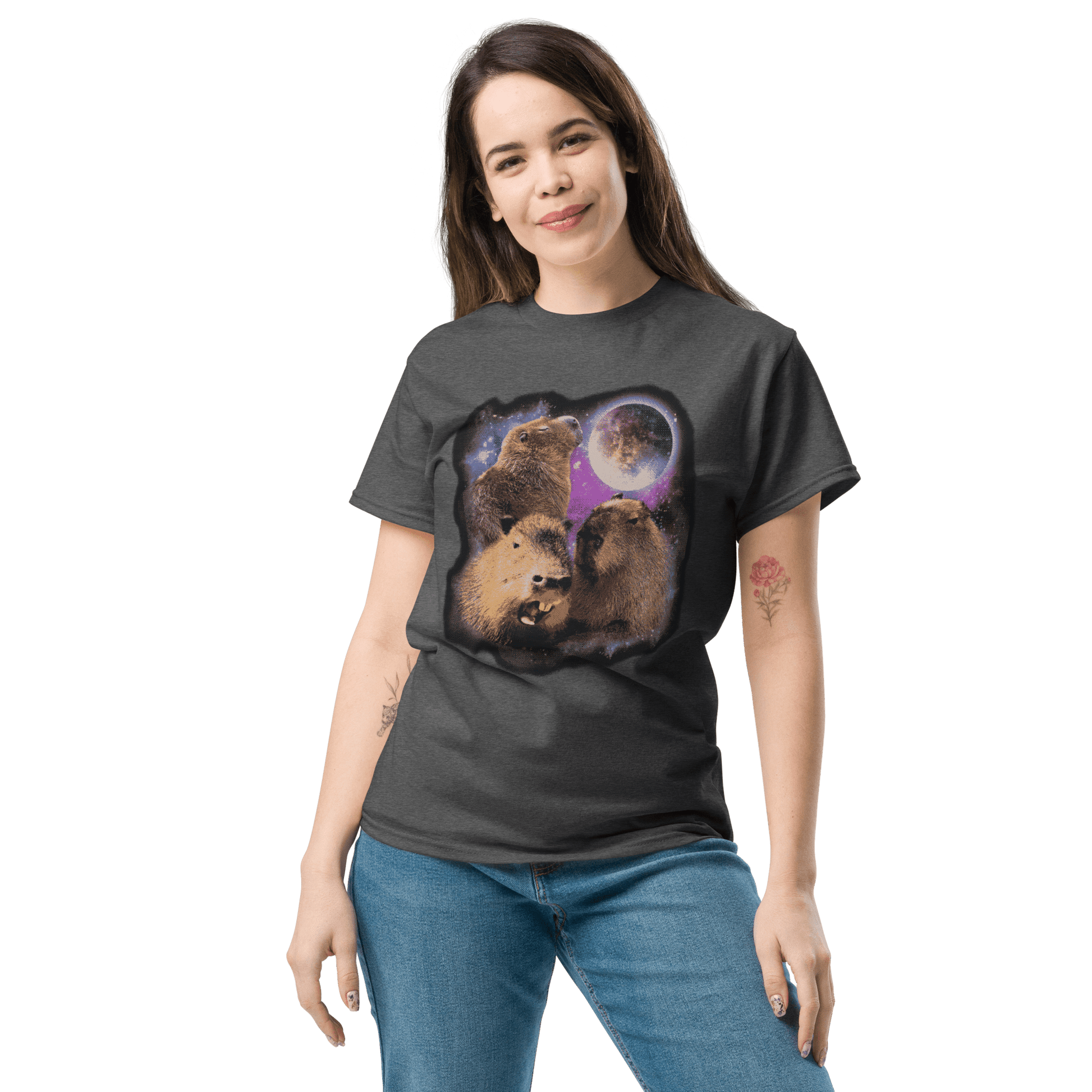 Capybara Classic T-Shirt Meme - Black | Shirtposting