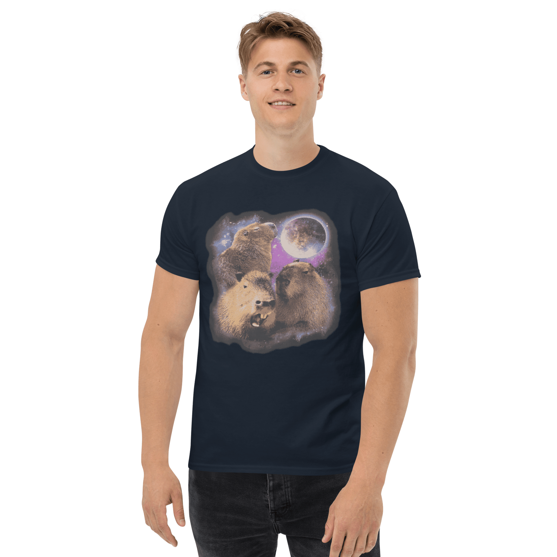 Capybara Classic T-Shirt Meme - Black | Shirtposting