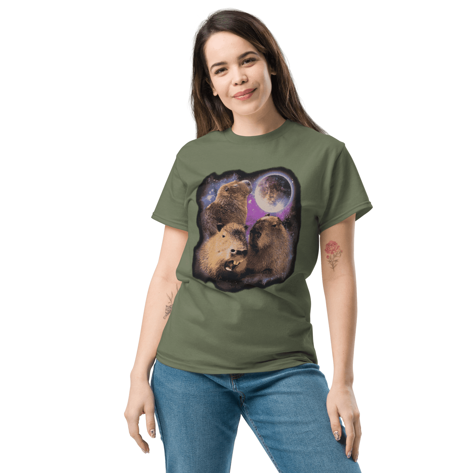 Capybara Classic T-Shirt Meme - Black | Shirtposting