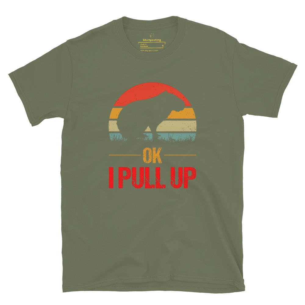 Capybara Classic T-Shirt Meme - Military Green | Shirtposting