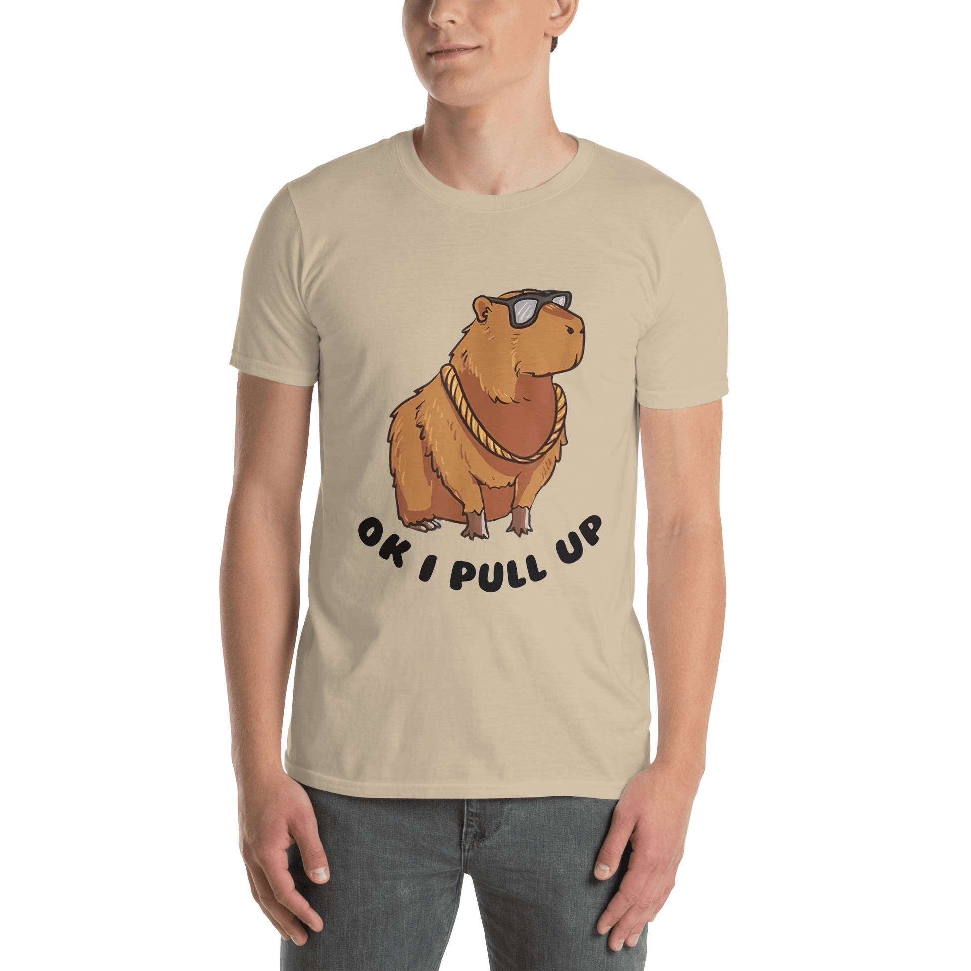 Capybara Classic T-Shirt Meme - Natural | Shirtposting