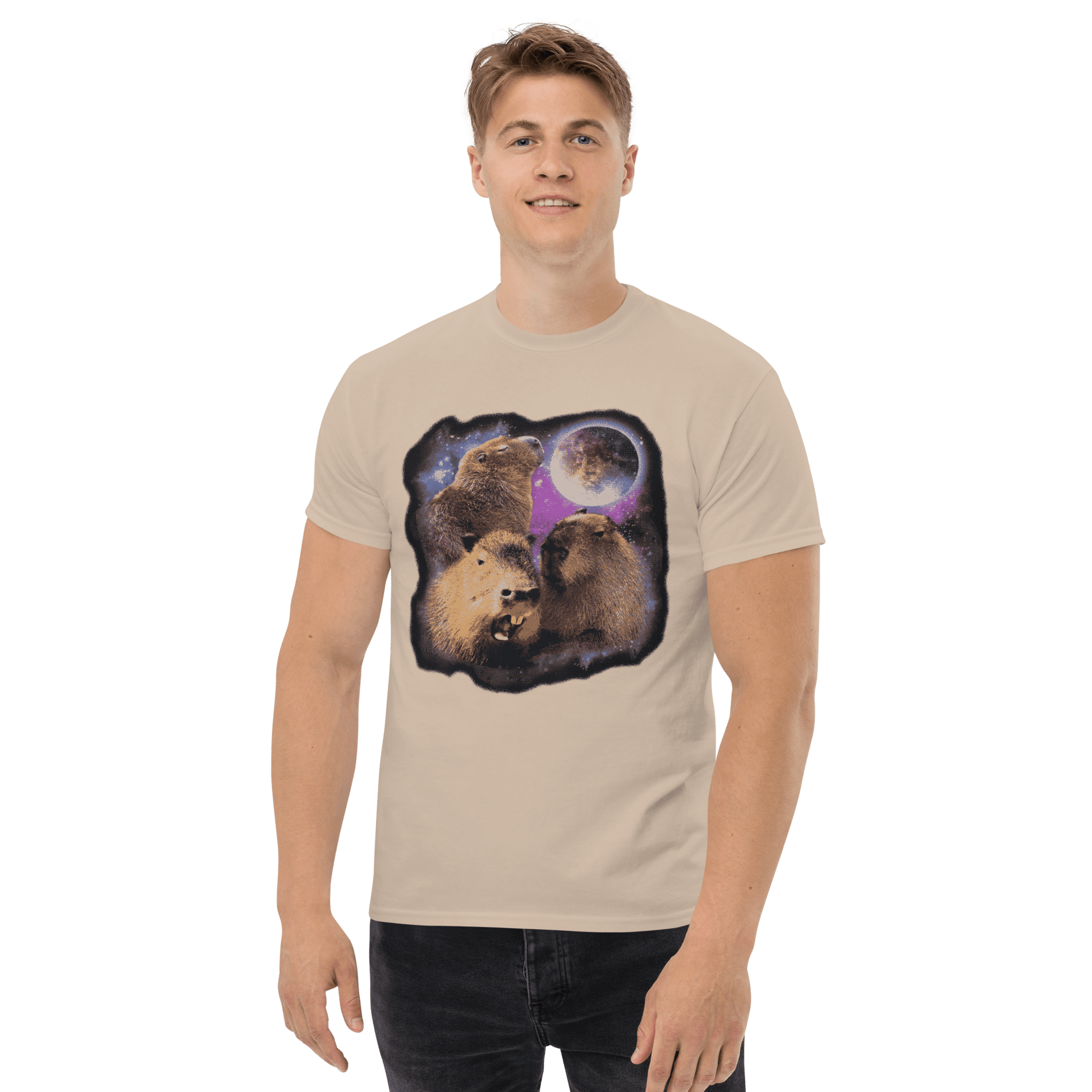 Capybara Classic T-Shirt Meme - Sand | Shirtposting