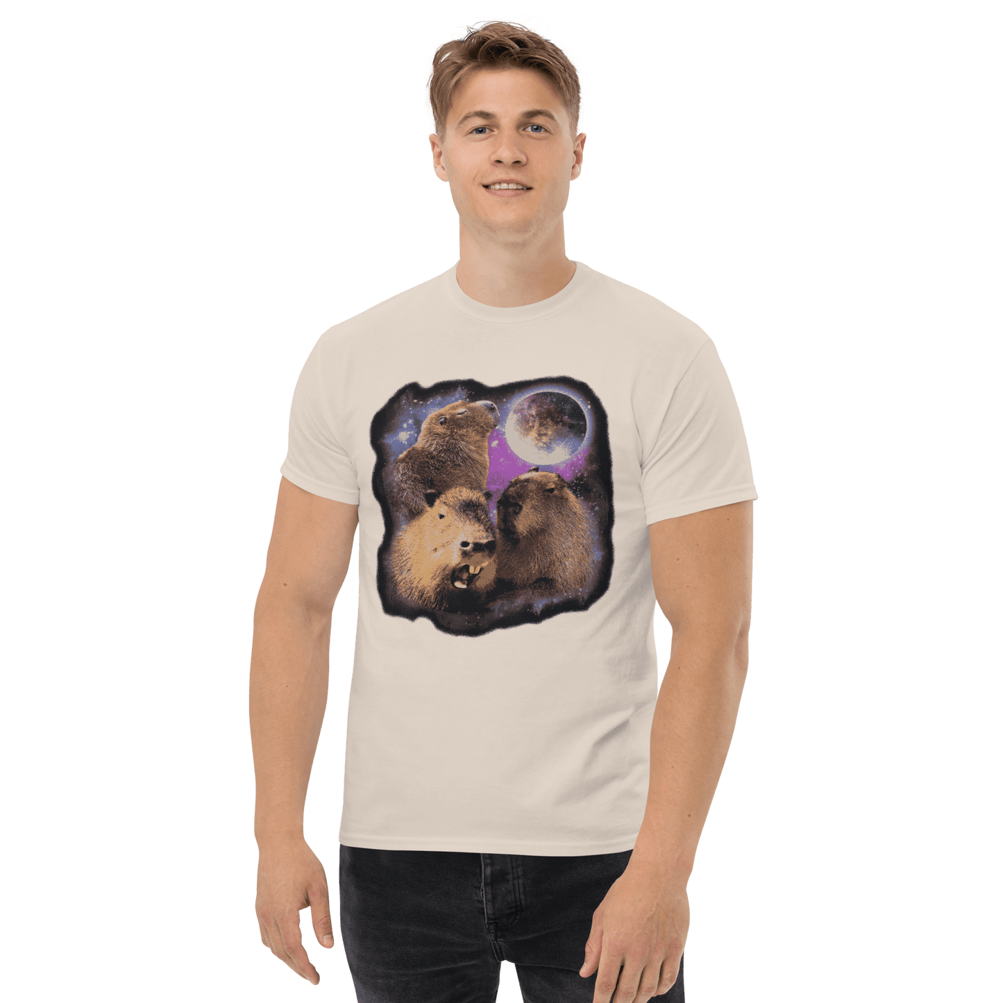 Capybara Classic T-Shirt Meme - Sand | Shirtposting