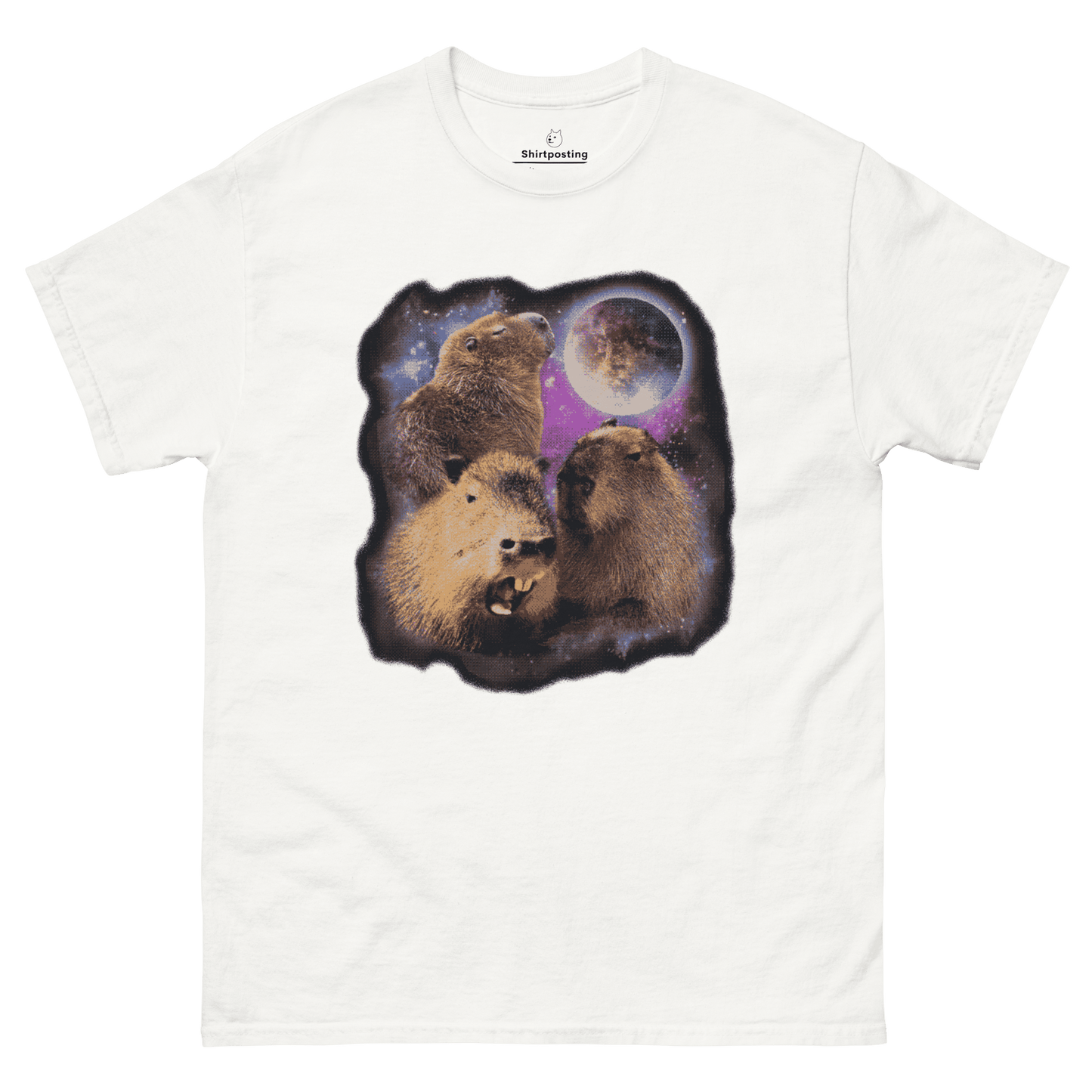 Capybara Classic T-Shirt Meme - White | Shirtposting