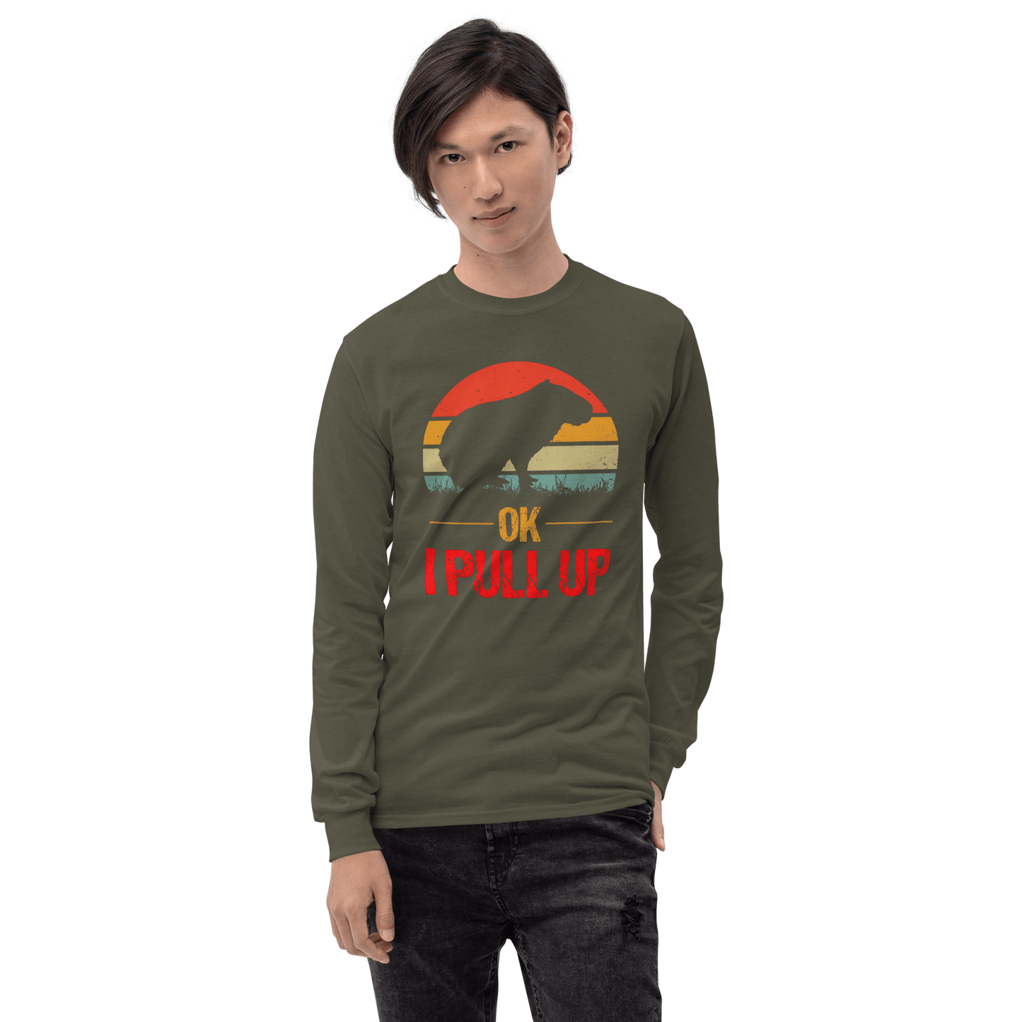 Capybara Long Sleeve T-Shirt Meme - Navy | Shirtposting