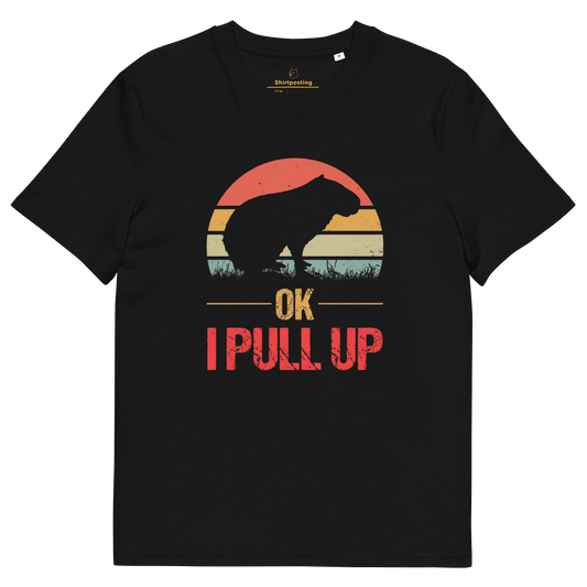 Capybara Premium Organic T-Shirt Meme - Black | Shirtposting