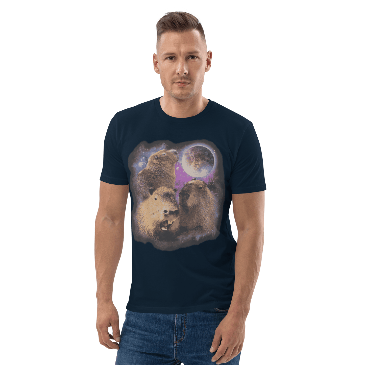 Capybara Premium Organic T-Shirt Meme - Cotton Pink | Shirtposting