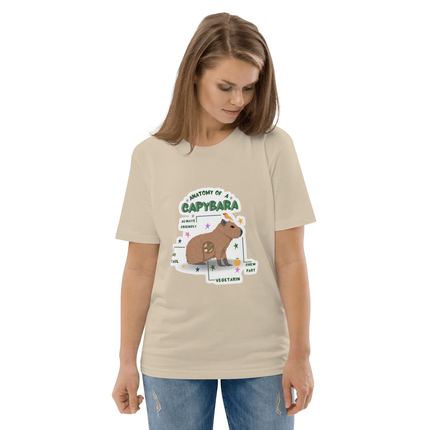 Capybara Premium Organic T-Shirt Meme - Cotton Pink | Shirtposting