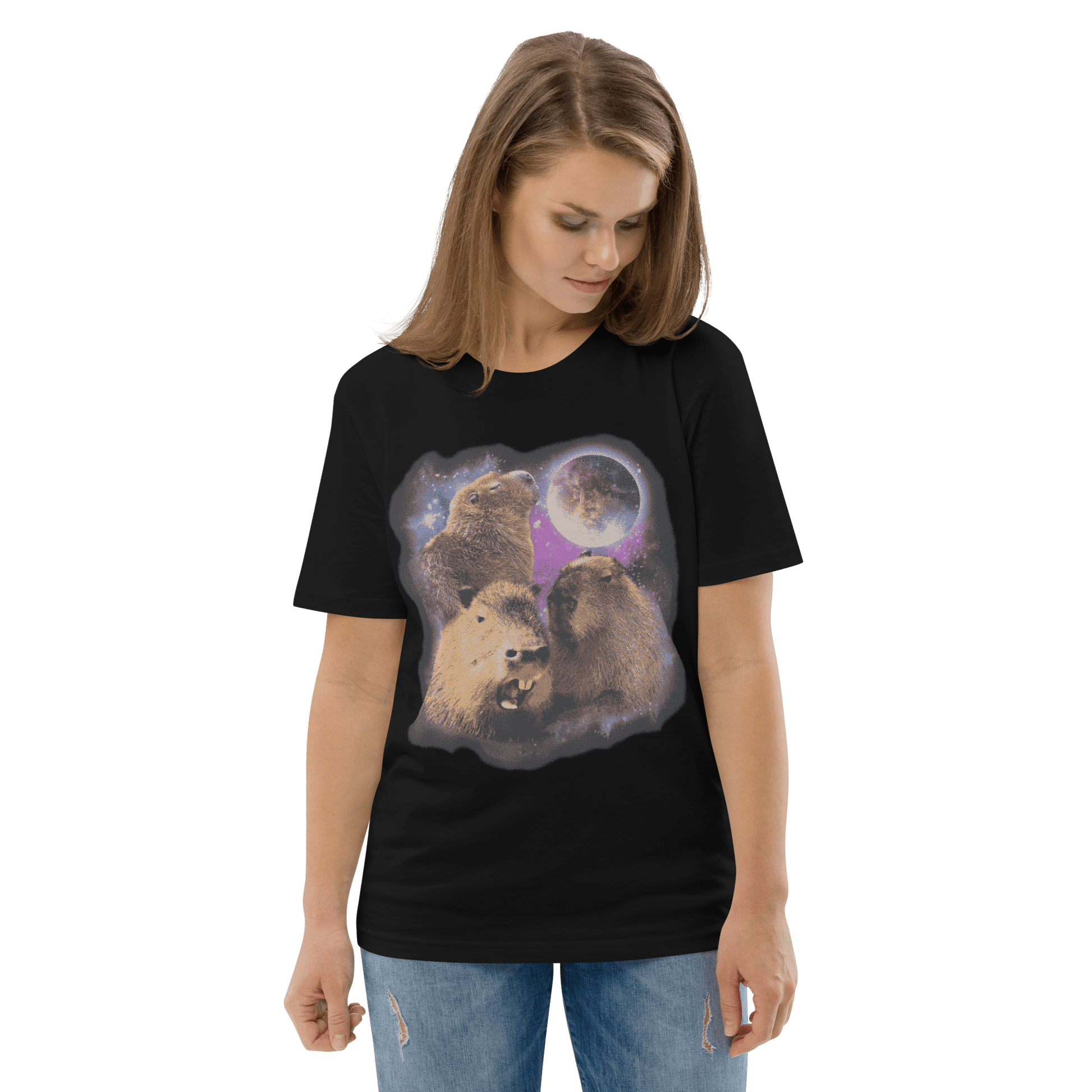 Capybara Premium Organic T-Shirt Meme - Cotton Pink | Shirtposting