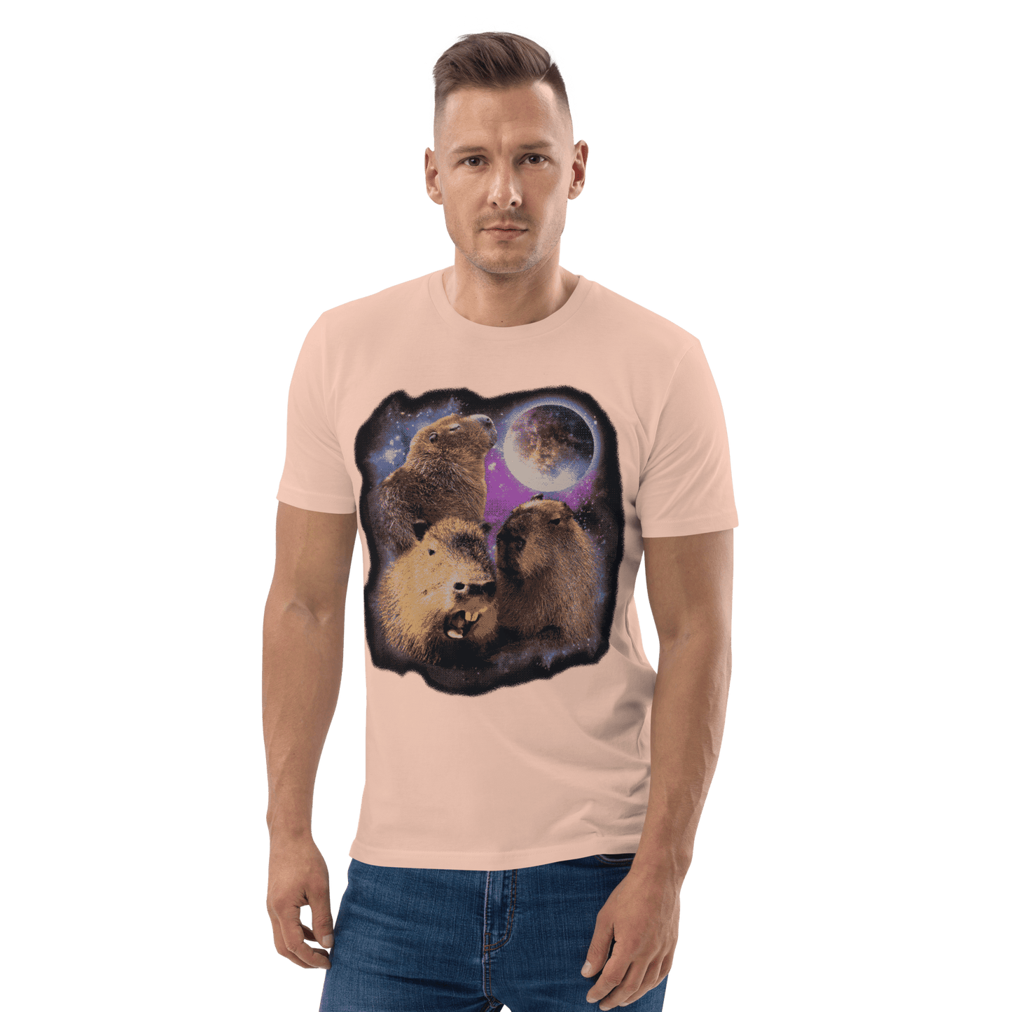 Capybara Premium Organic T-Shirt Meme - Cotton Pink | Shirtposting