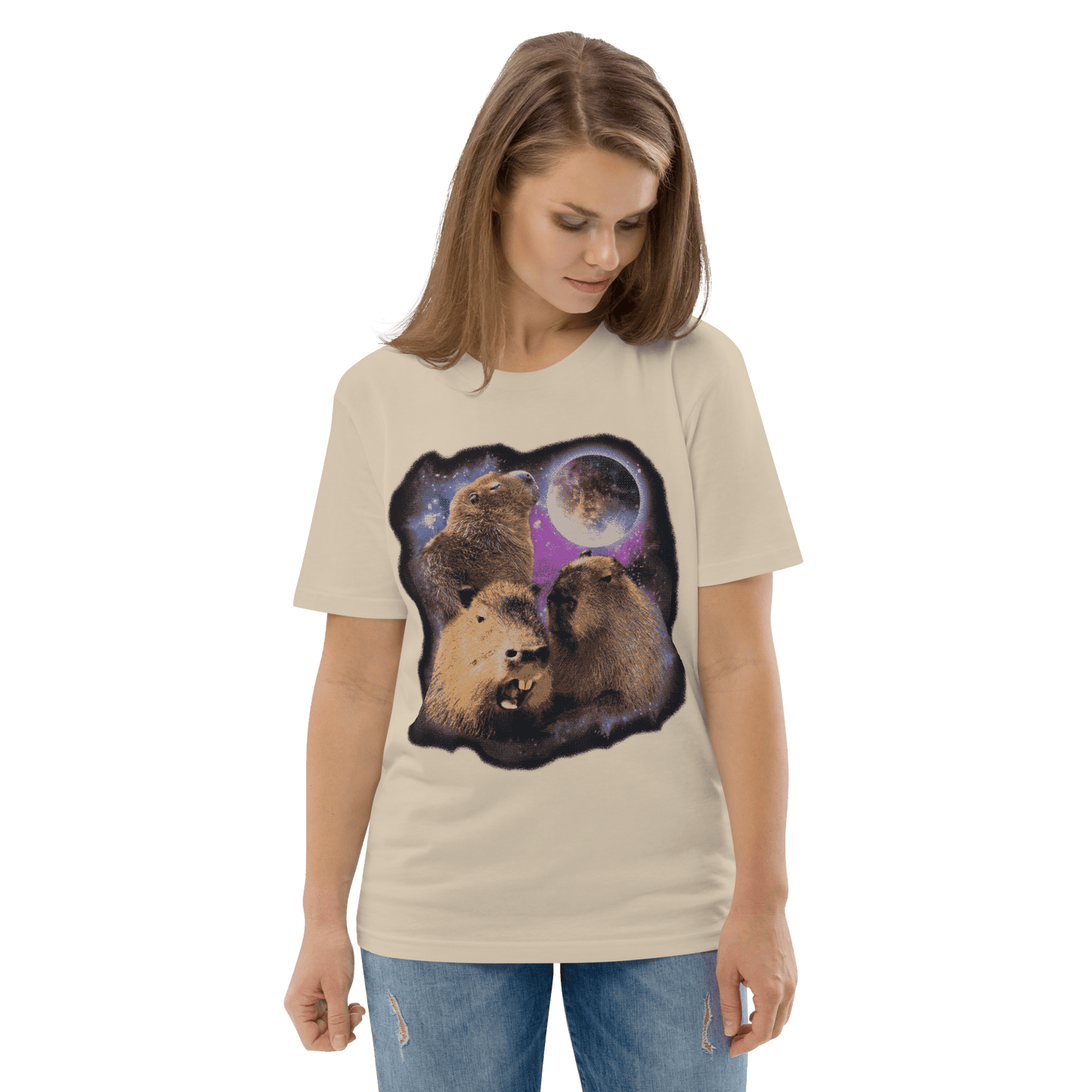 Capybara Premium Organic T-Shirt Meme - Cotton Pink | Shirtposting