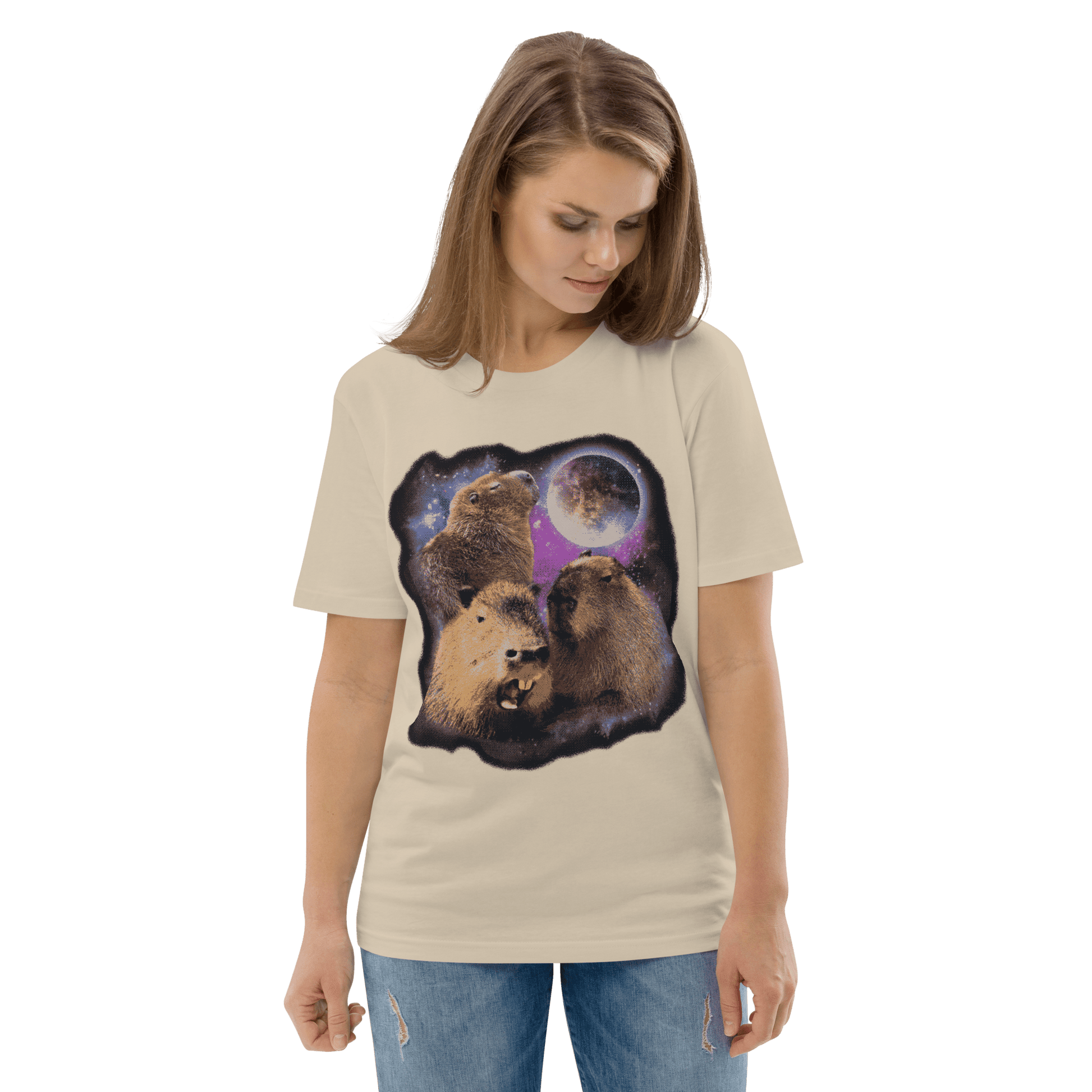 Capybara Premium Organic T-Shirt Meme - Cotton Pink | Shirtposting