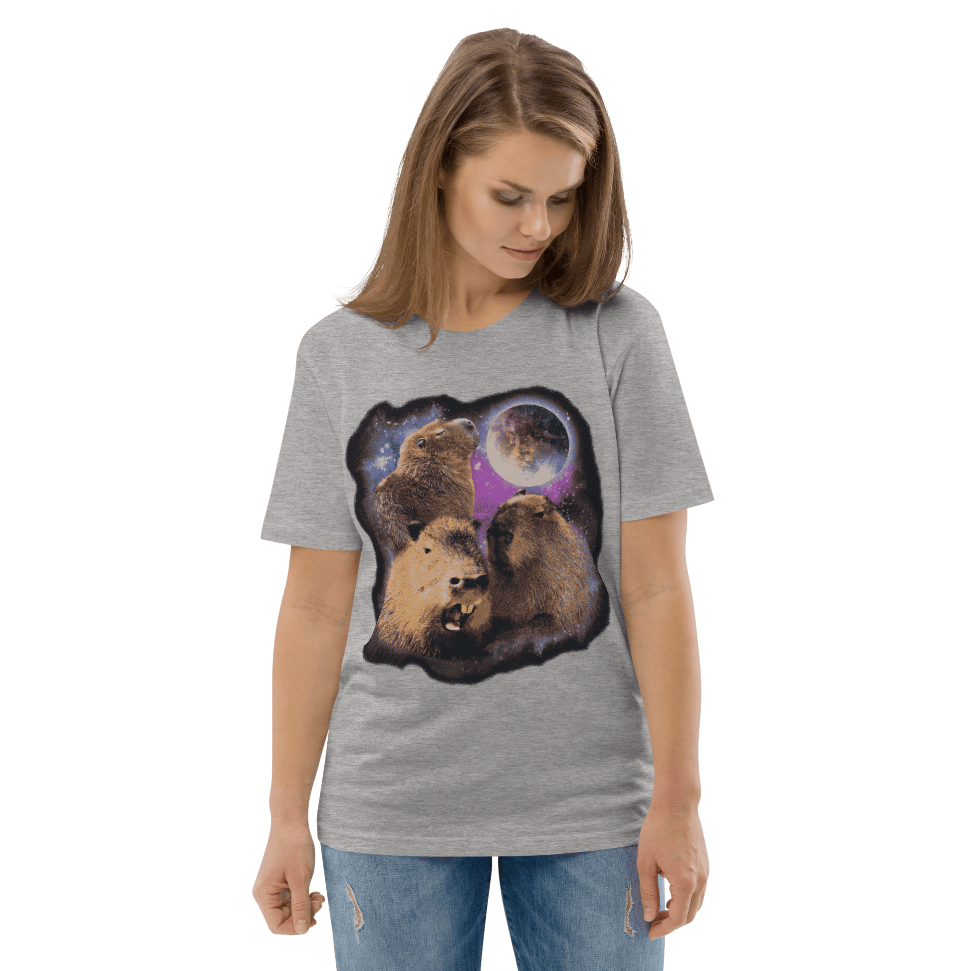 Capybara Premium Organic T-Shirt Meme - Cotton Pink | Shirtposting