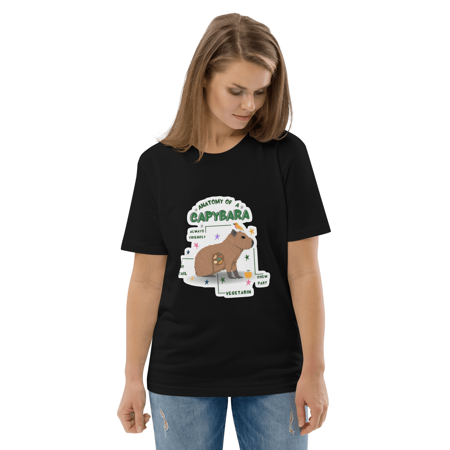 Capybara Premium Organic T-Shirt Meme - Cotton Pink | Shirtposting