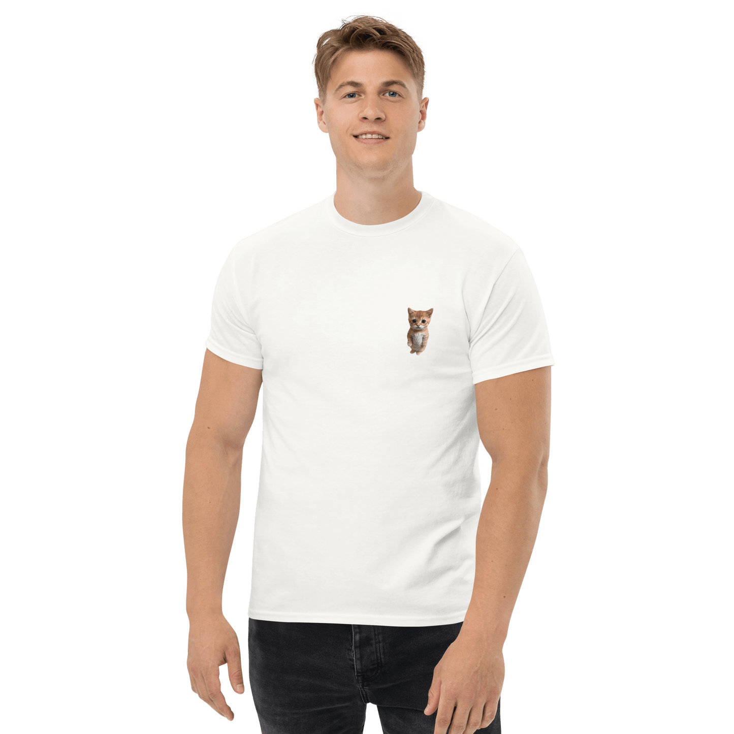 Cat Classic T-Shirt Meme - Ash | Shirtposting