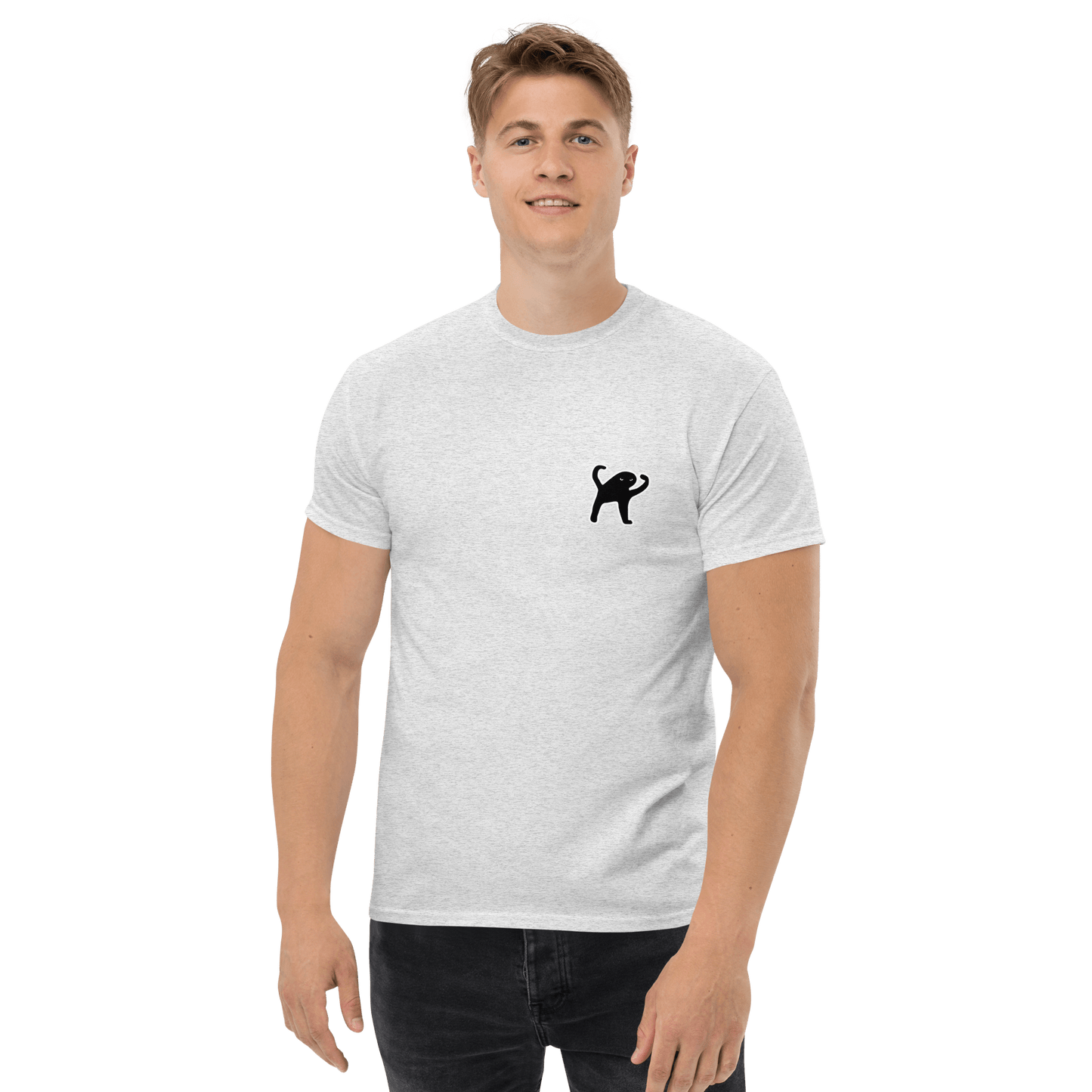 Cat Classic T-Shirt Meme - Ash | Shirtposting