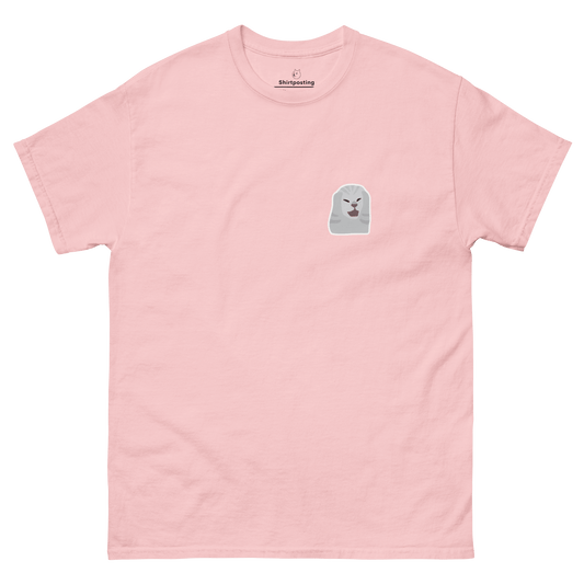 Cat Classic T-Shirt Meme - Light Pink | Shirtposting