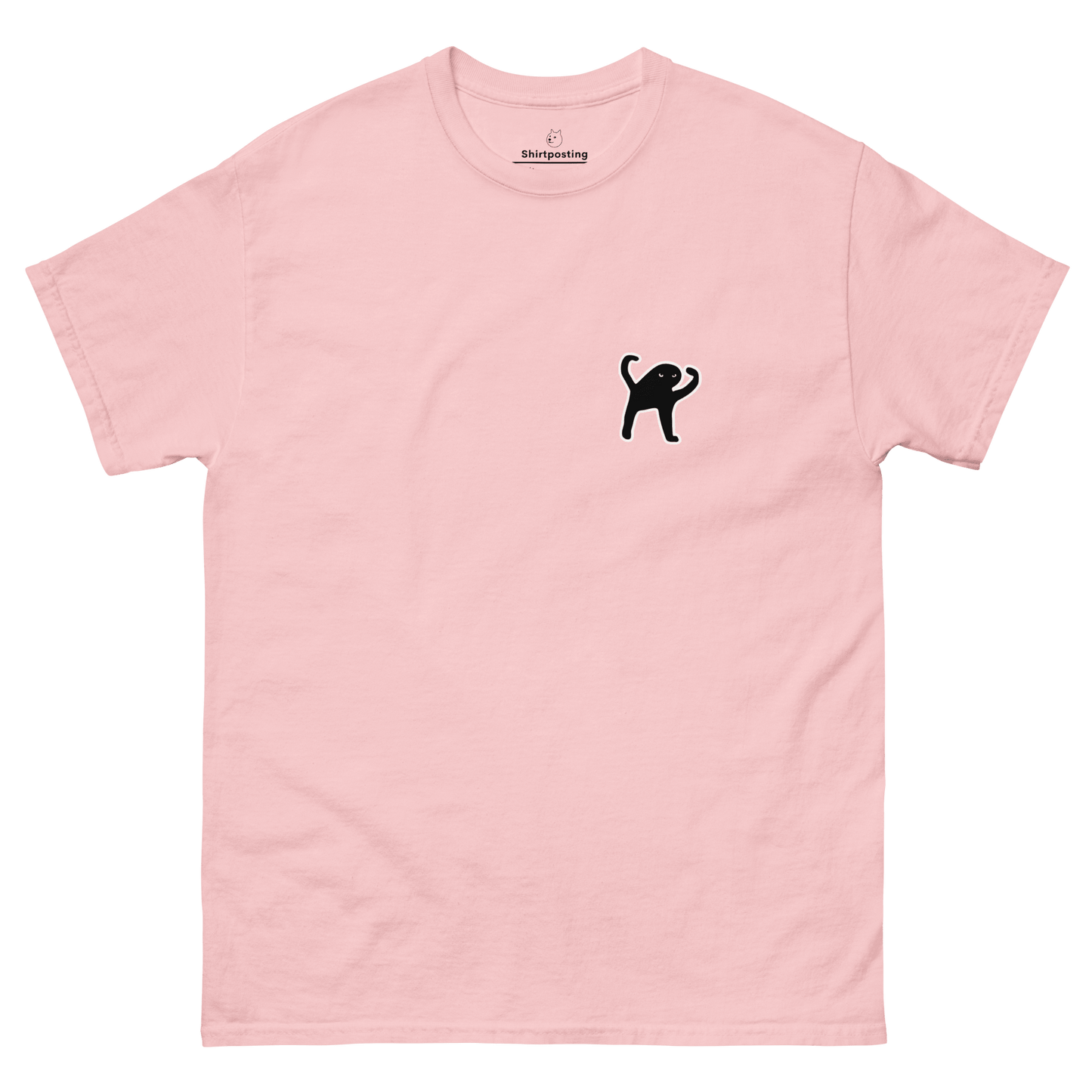 Cat Classic T-Shirt Meme - Light Pink | Shirtposting
