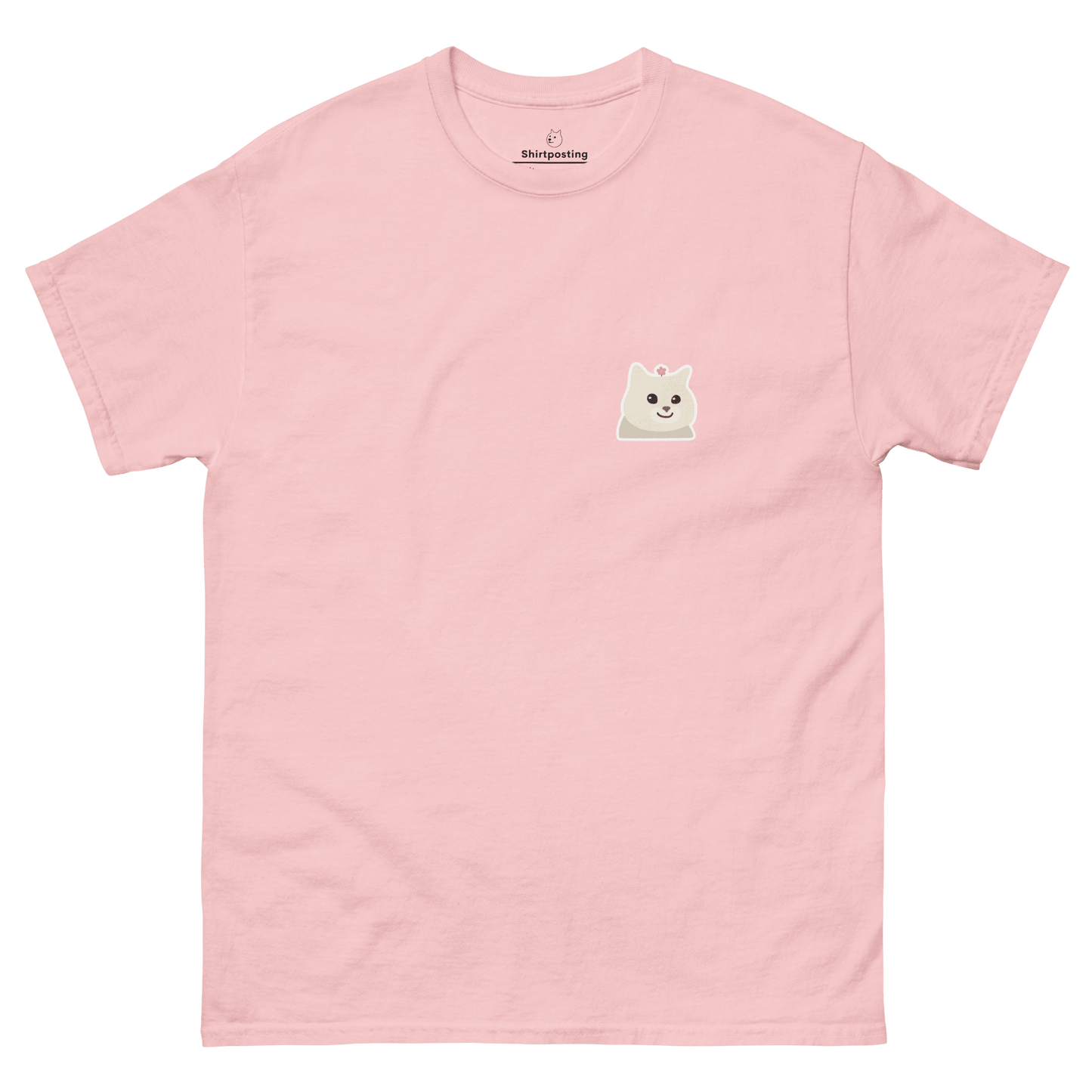 Cat Classic T-Shirt Meme - Light Pink | Shirtposting