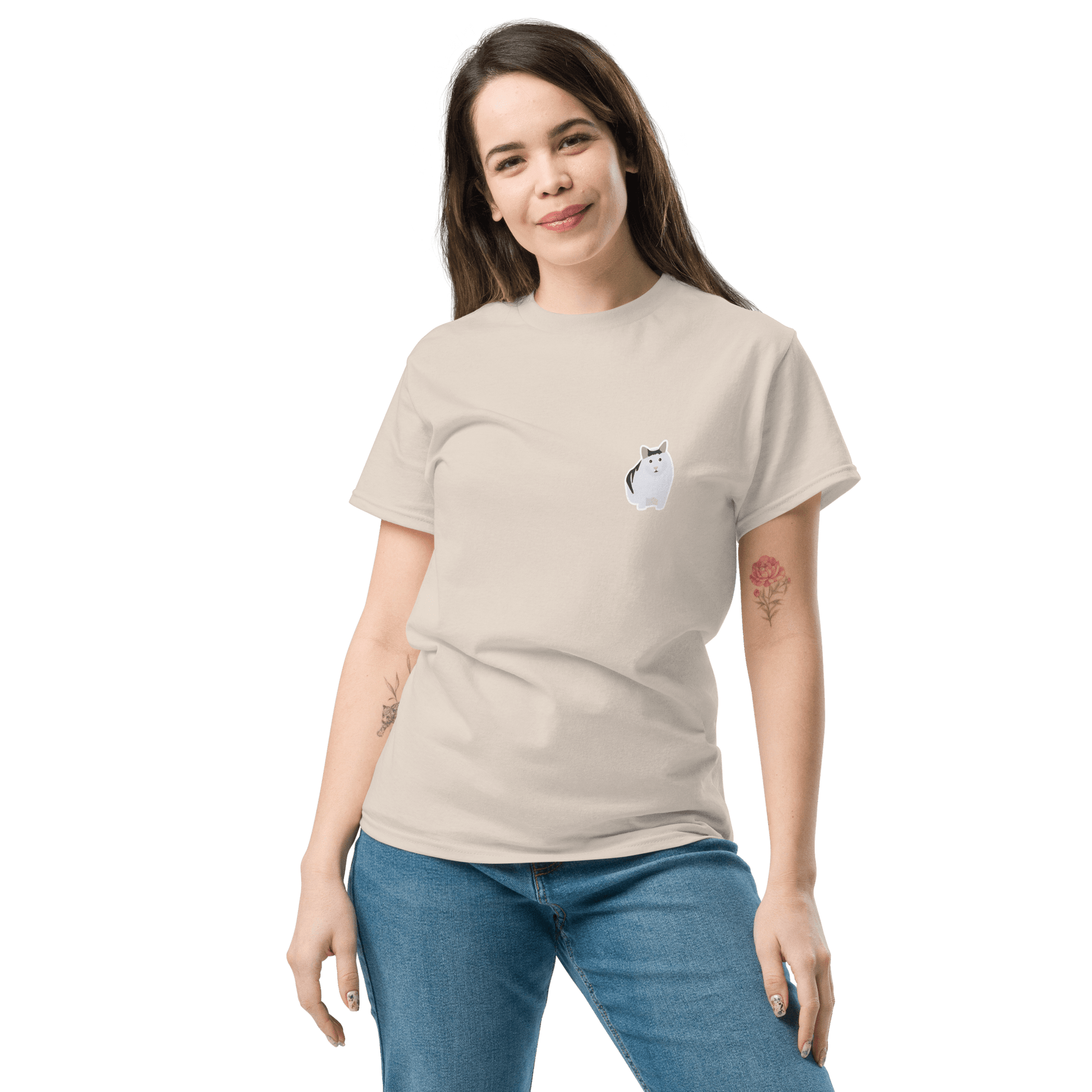 Cat Classic T-Shirt Meme - Military Green | Shirtposting