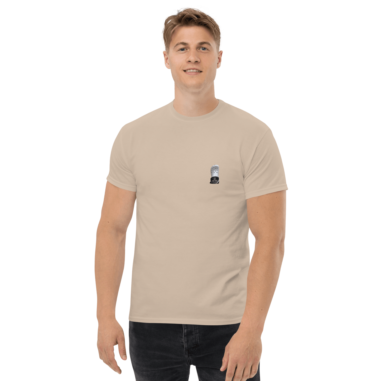 Cat Classic T-Shirt Meme - Military Green | Shirtposting