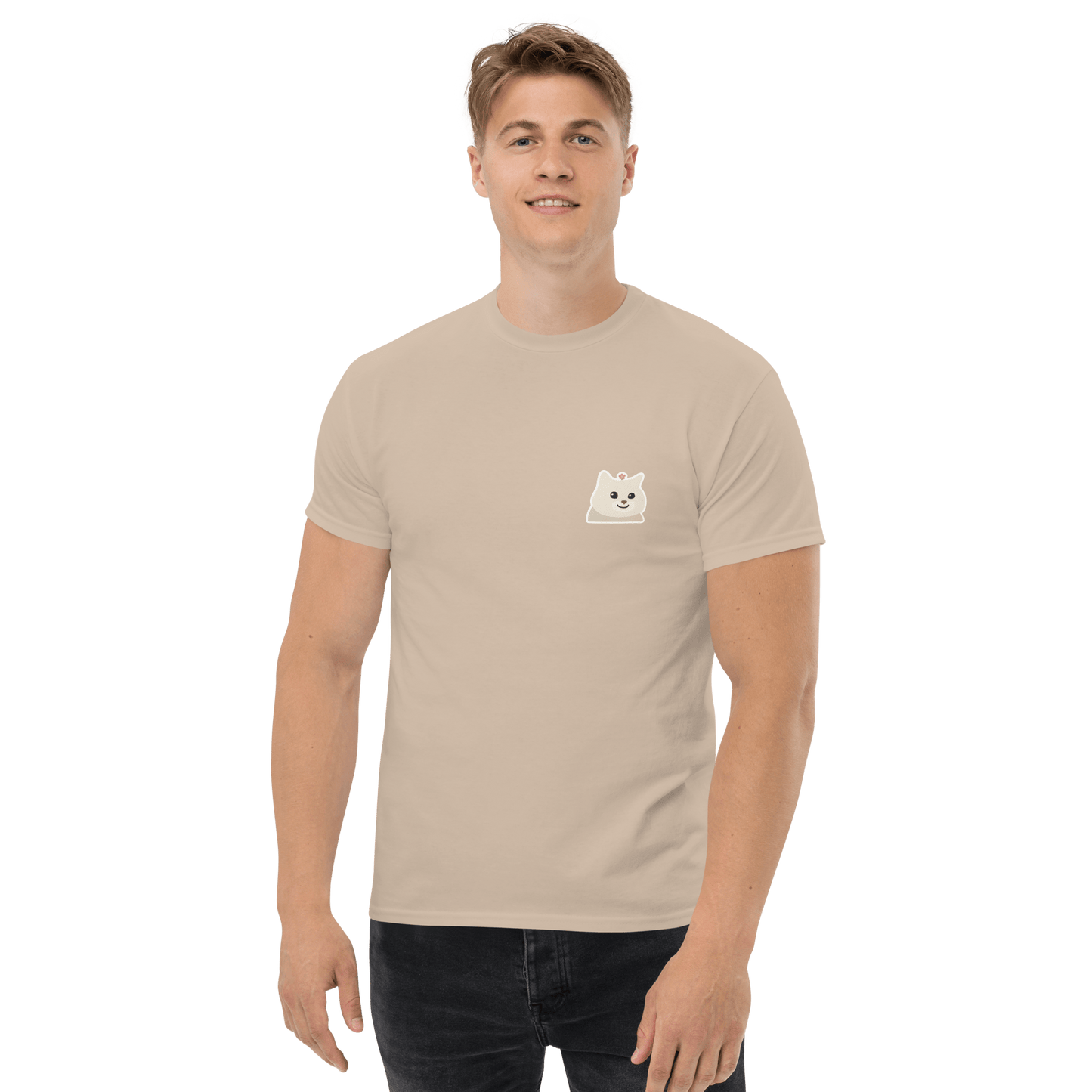 Cat Classic T-Shirt Meme - Military Green | Shirtposting