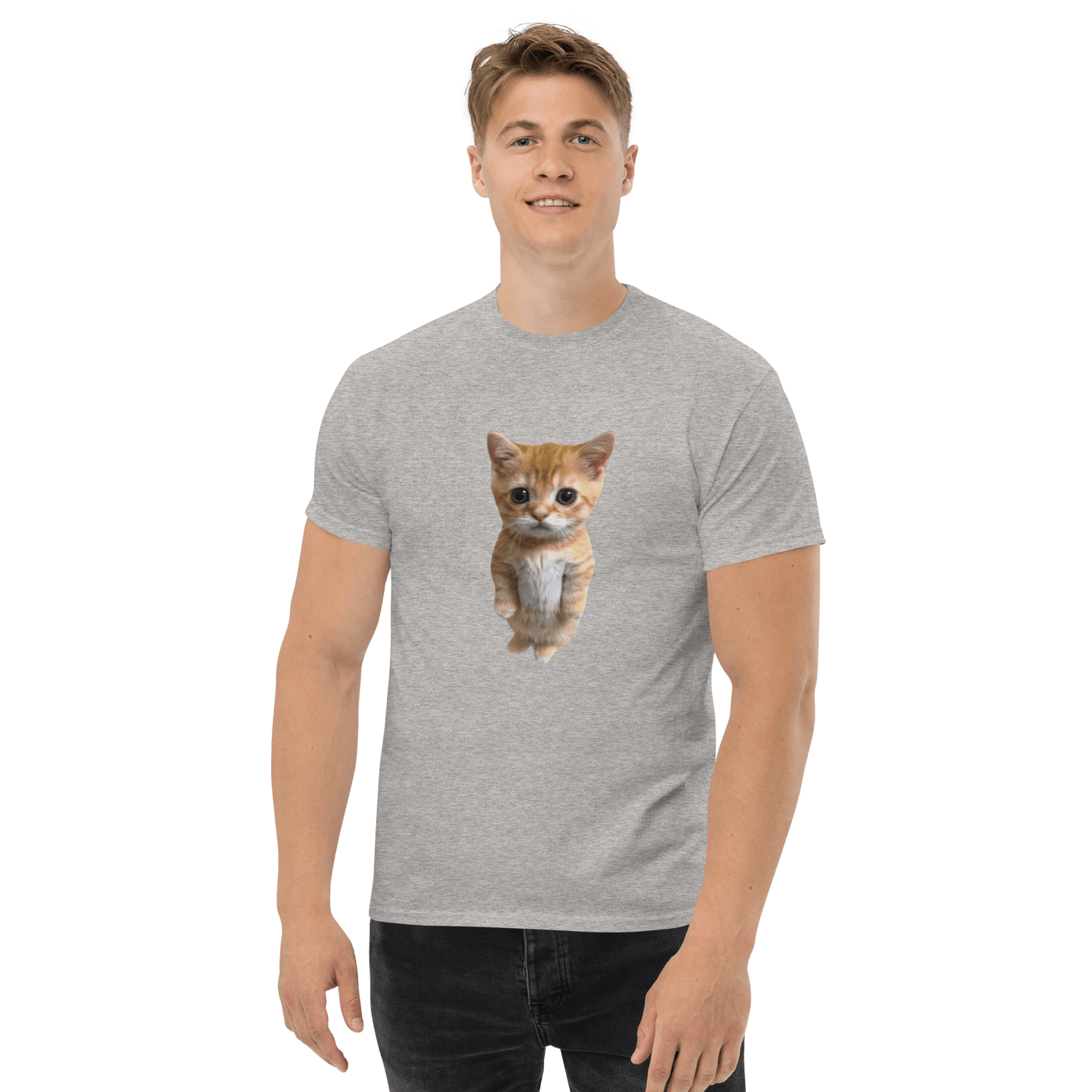 Cat Classic T-Shirt Meme - Military Green | Shirtposting