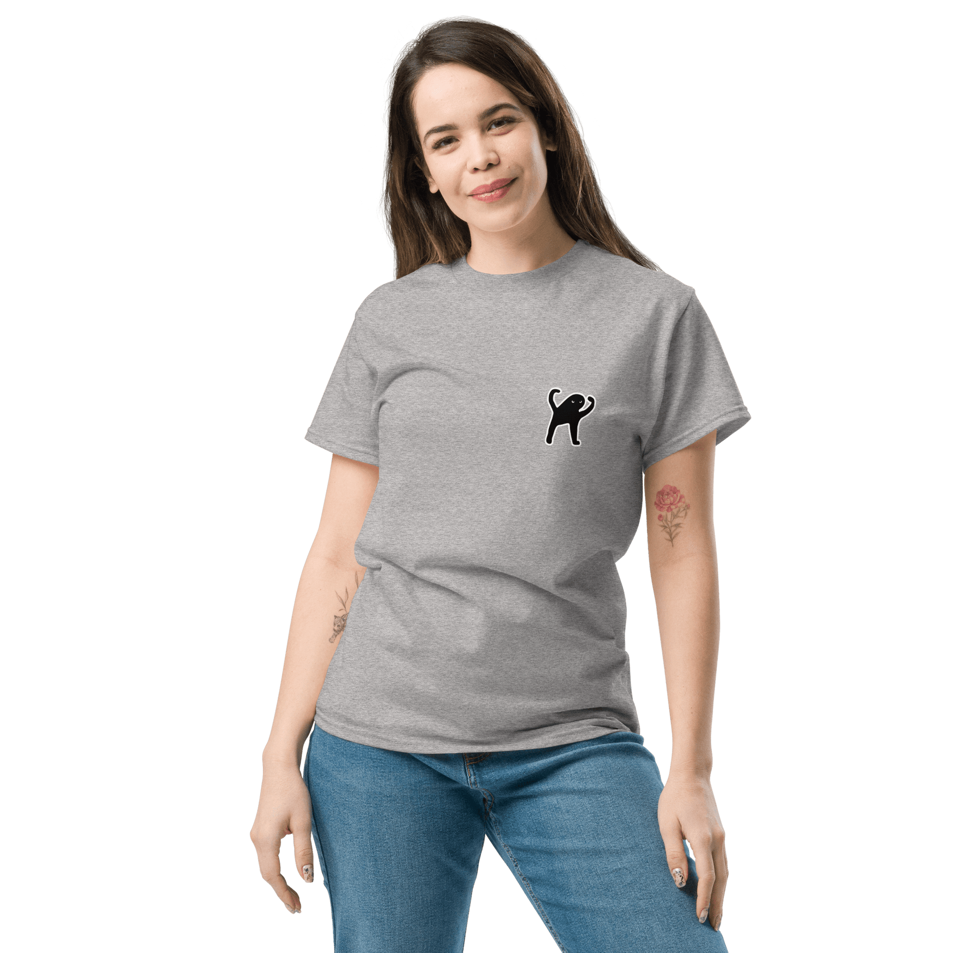 Cat Classic T-Shirt Meme - Military Green | Shirtposting