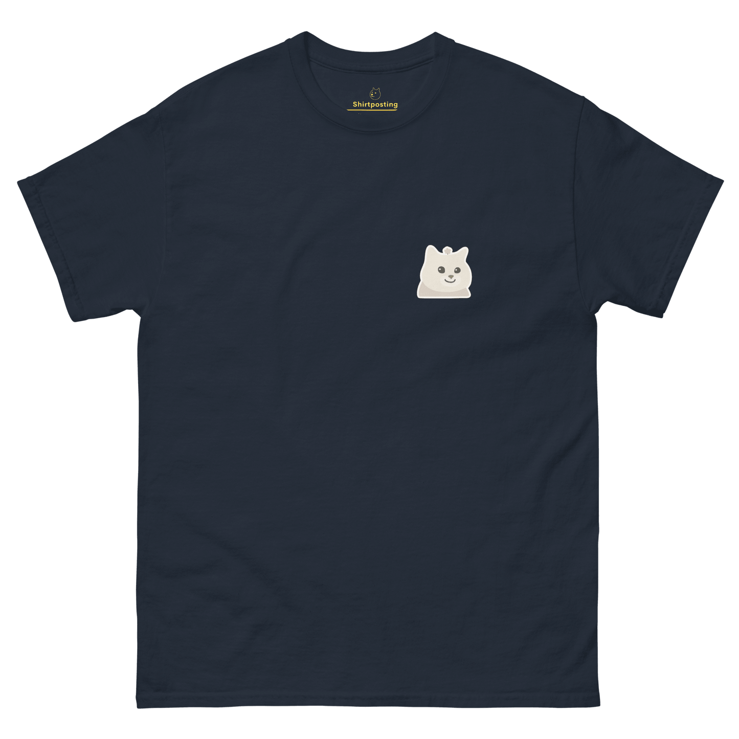 Cat Classic T-Shirt Meme - Navy | Shirtposting
