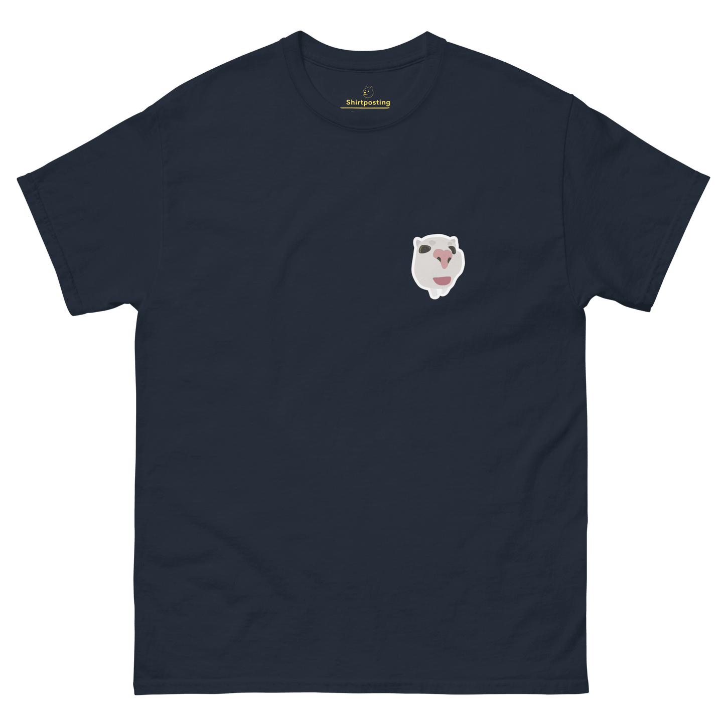 Cat Classic T-Shirt Meme - Navy | Shirtposting