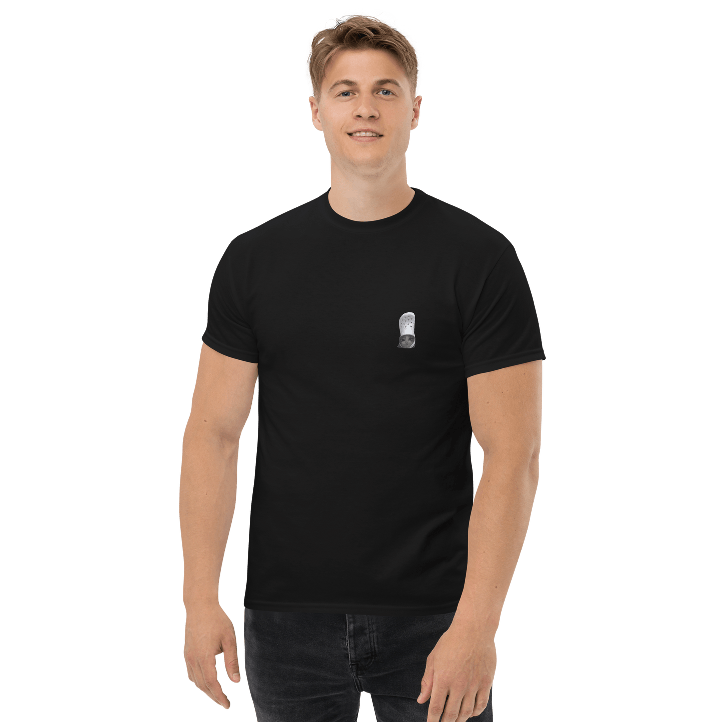 Cat Classic T-Shirt Meme - Royal | Shirtposting