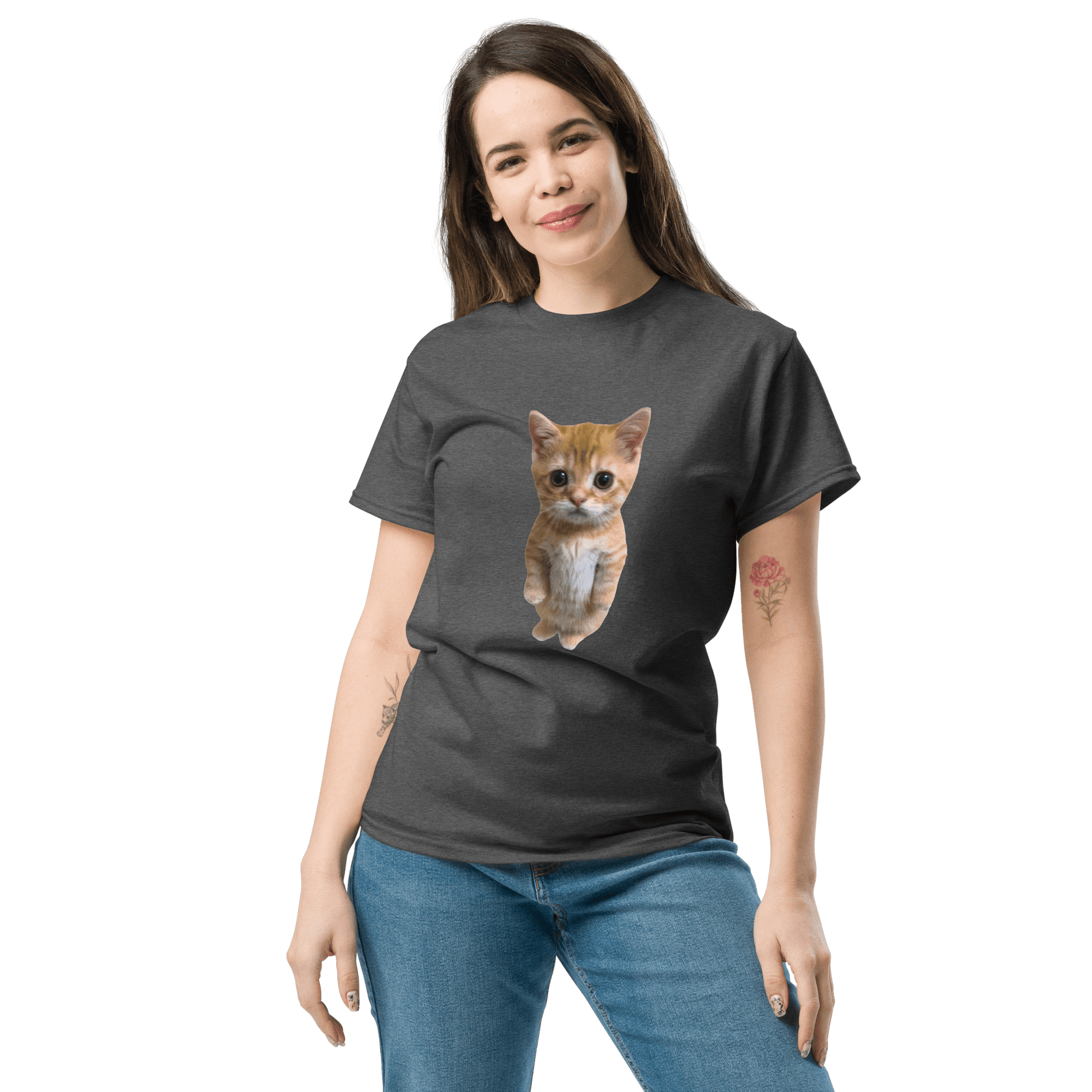 Cat Classic T-Shirt Meme - Royal | Shirtposting
