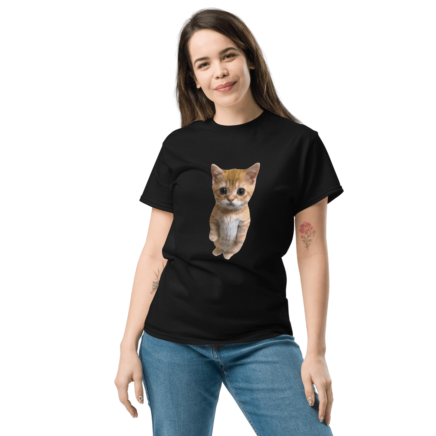 Cat Classic T-Shirt Meme - Royal | Shirtposting
