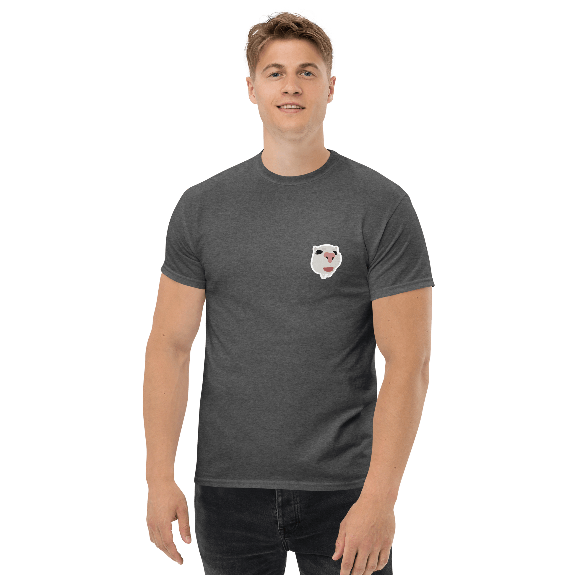 Cat Classic T-Shirt Meme - Royal | Shirtposting