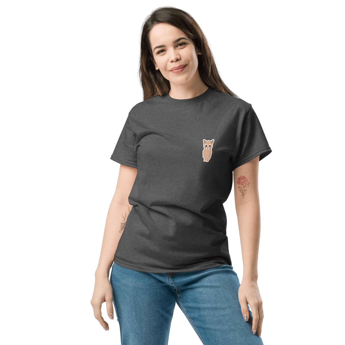 Cat Classic T-Shirt Meme - Royal | Shirtposting